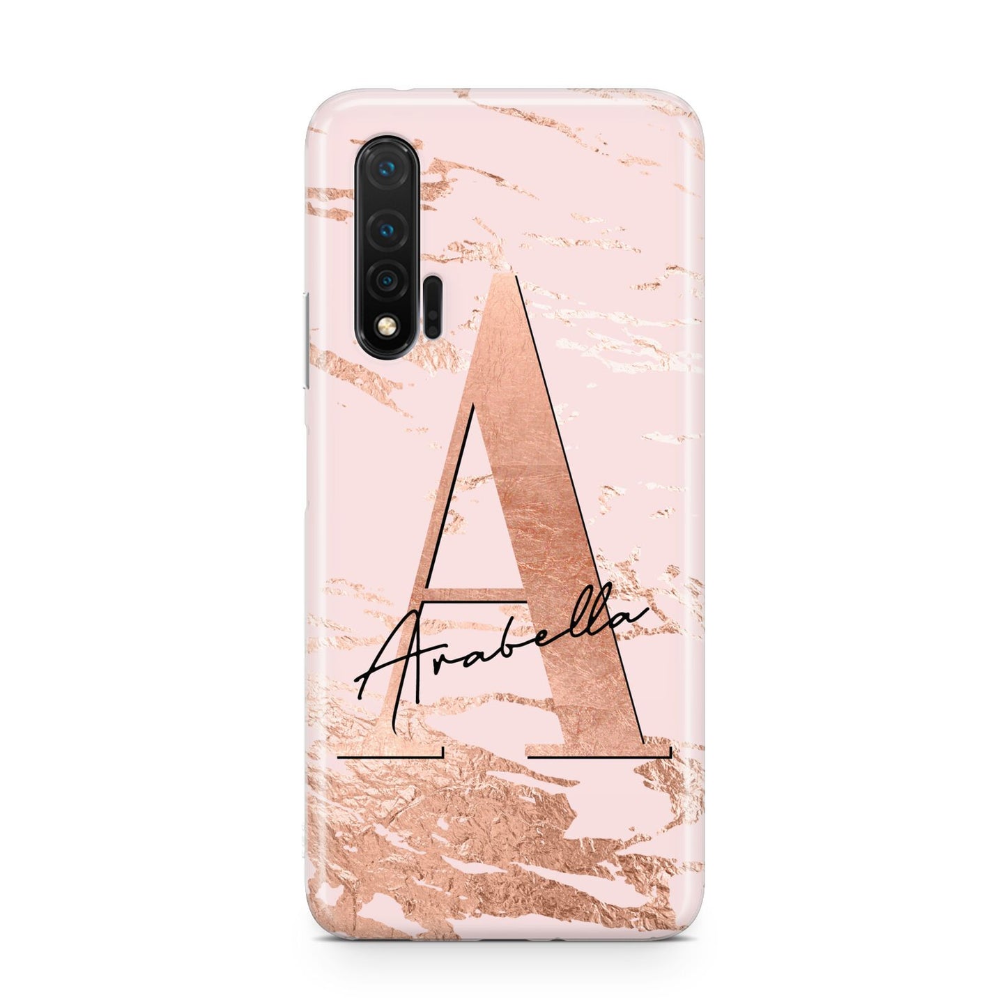 Personalised Copper Pink Marble Huawei Nova 6 Phone Case