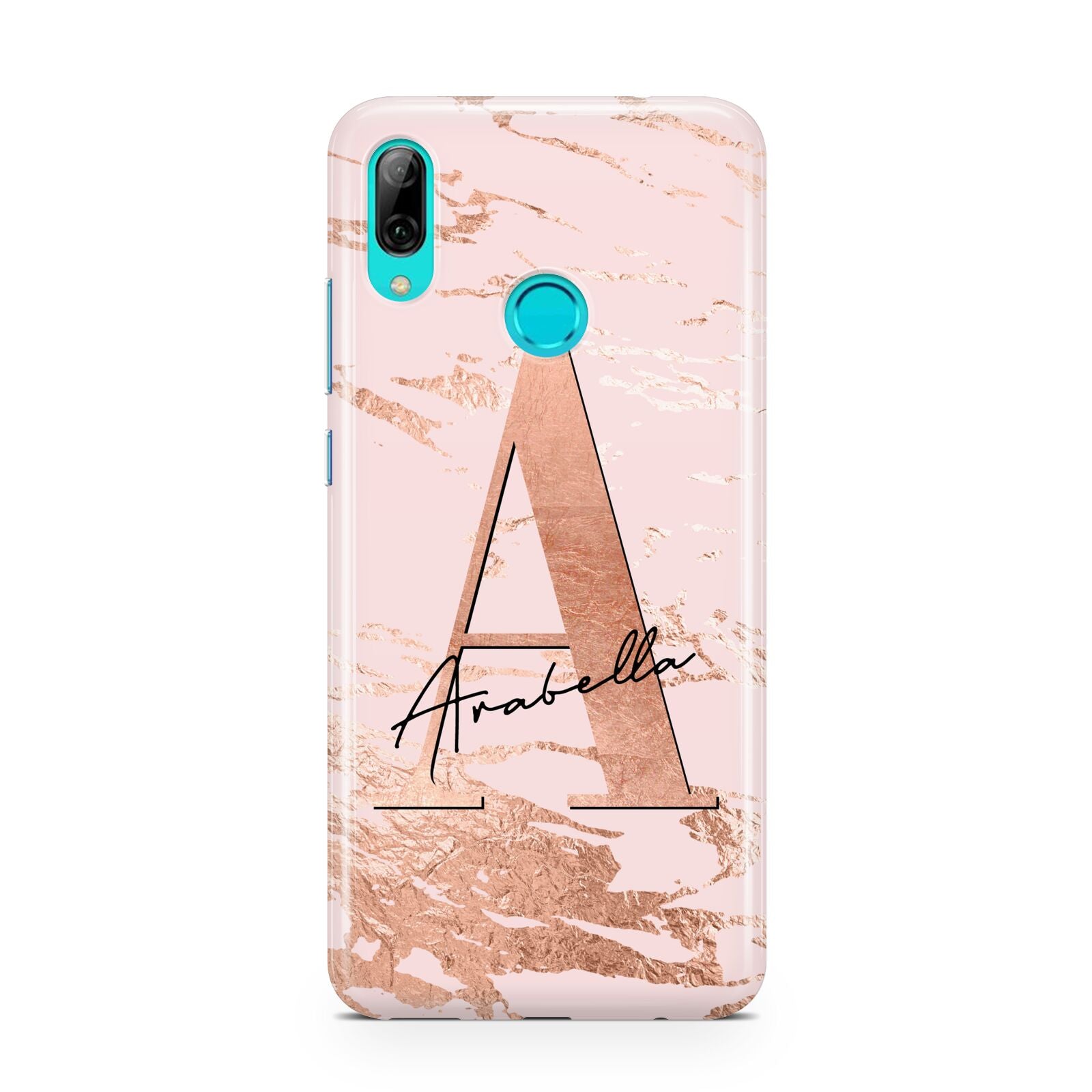 Personalised Copper Pink Marble Huawei P Smart 2019 Case