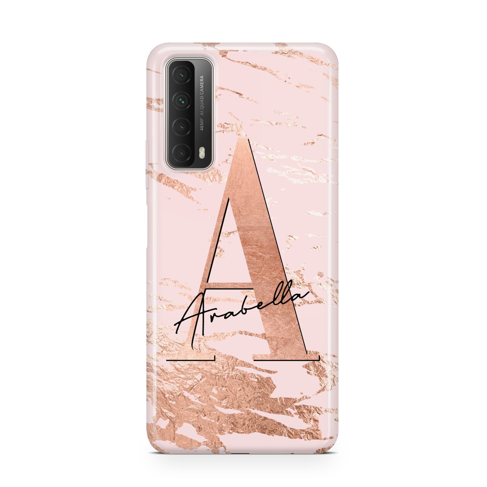 Personalised Copper Pink Marble Huawei P Smart 2021