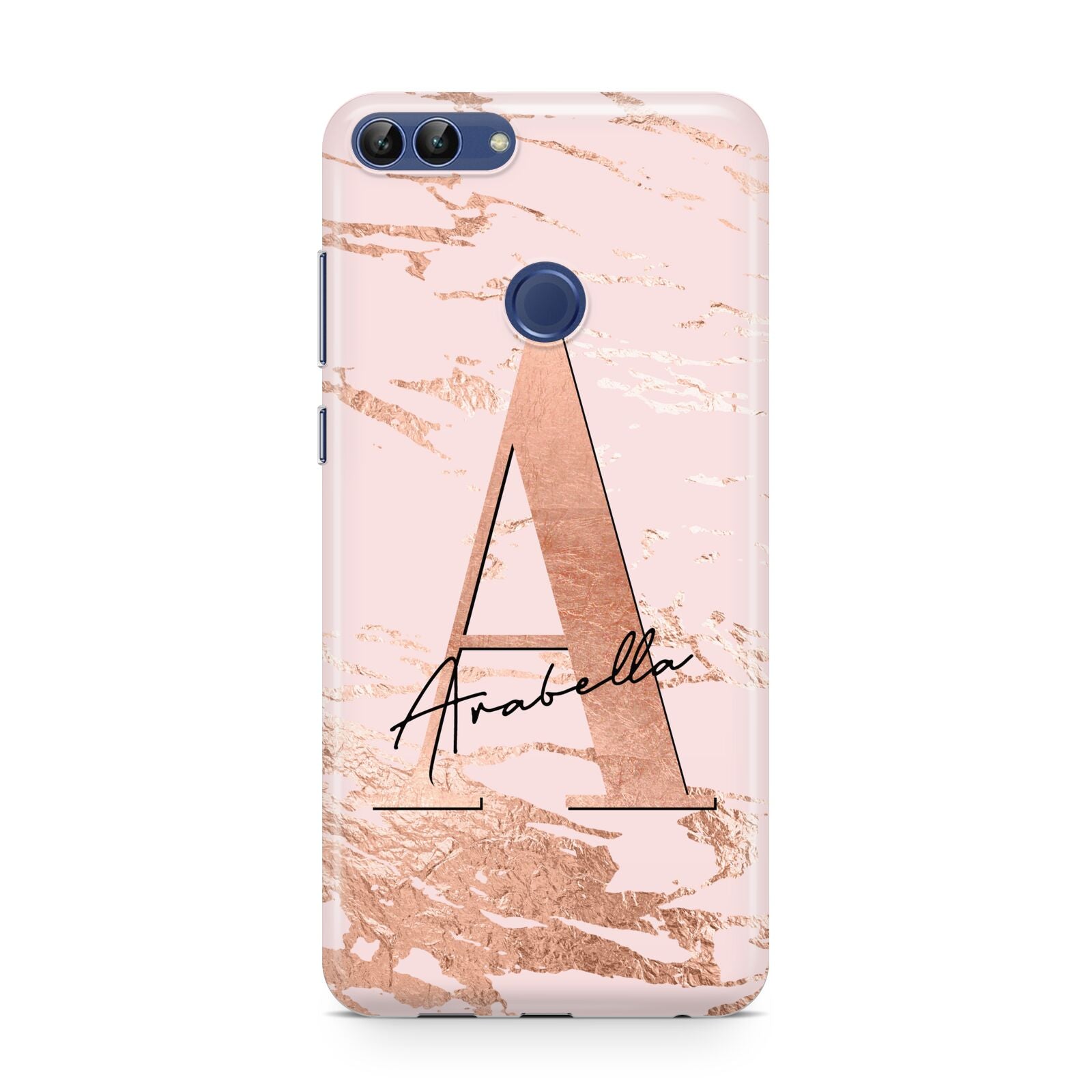 Personalised Copper Pink Marble Huawei P Smart Case