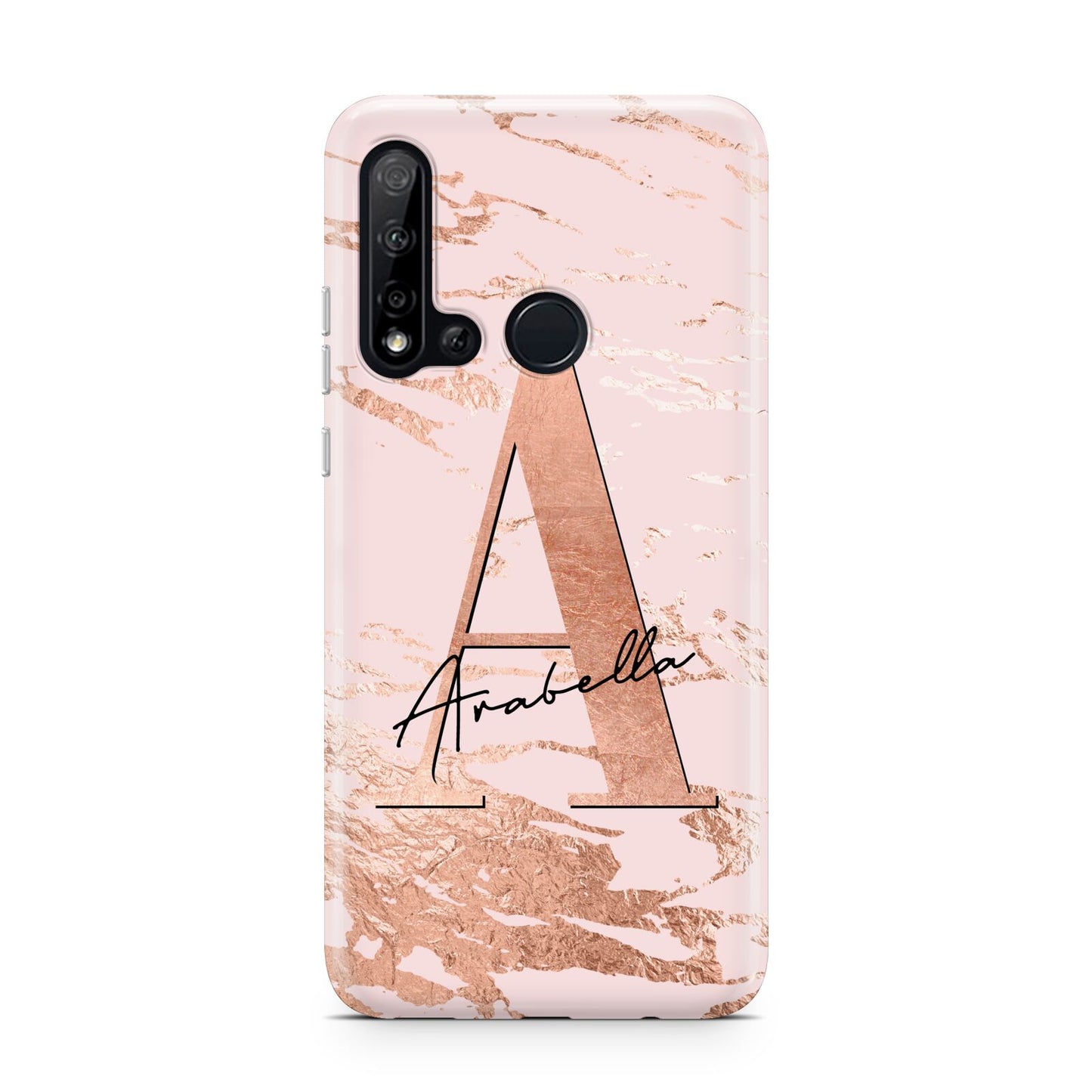 Personalised Copper Pink Marble Huawei P20 Lite 5G Phone Case