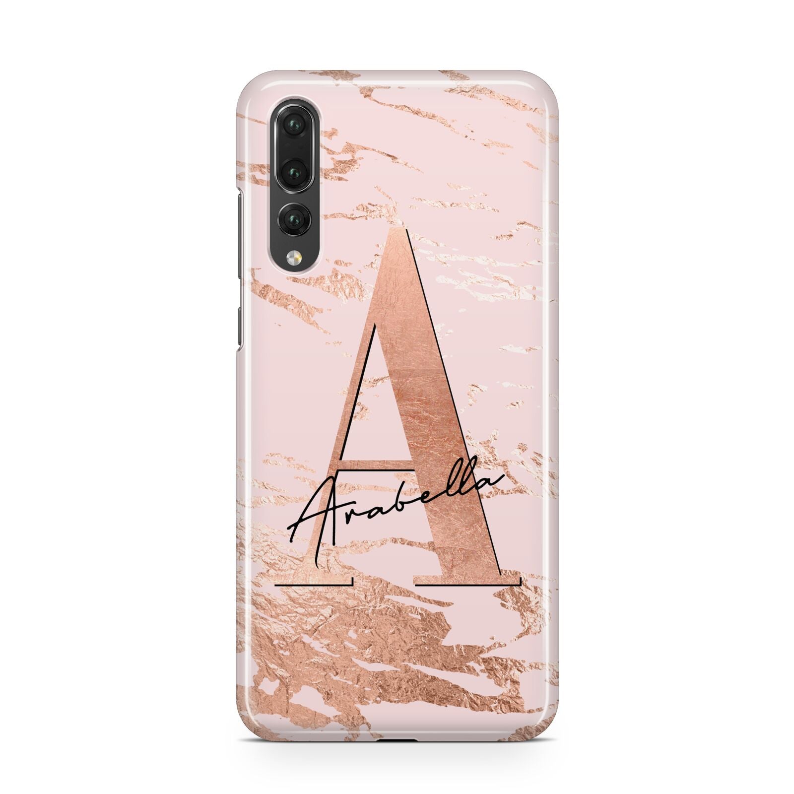 Personalised Copper Pink Marble Huawei P20 Pro Phone Case