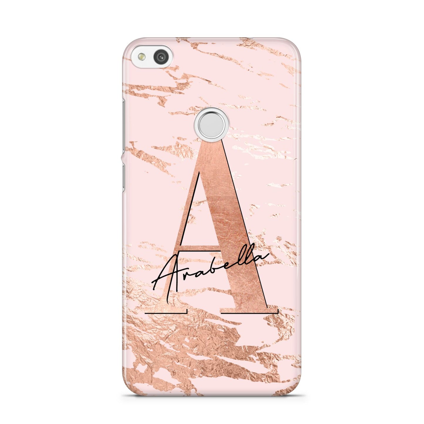 Personalised Copper Pink Marble Huawei P8 Lite Case