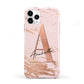 Personalised Copper Pink Marble iPhone 11 Pro 3D Tough Case