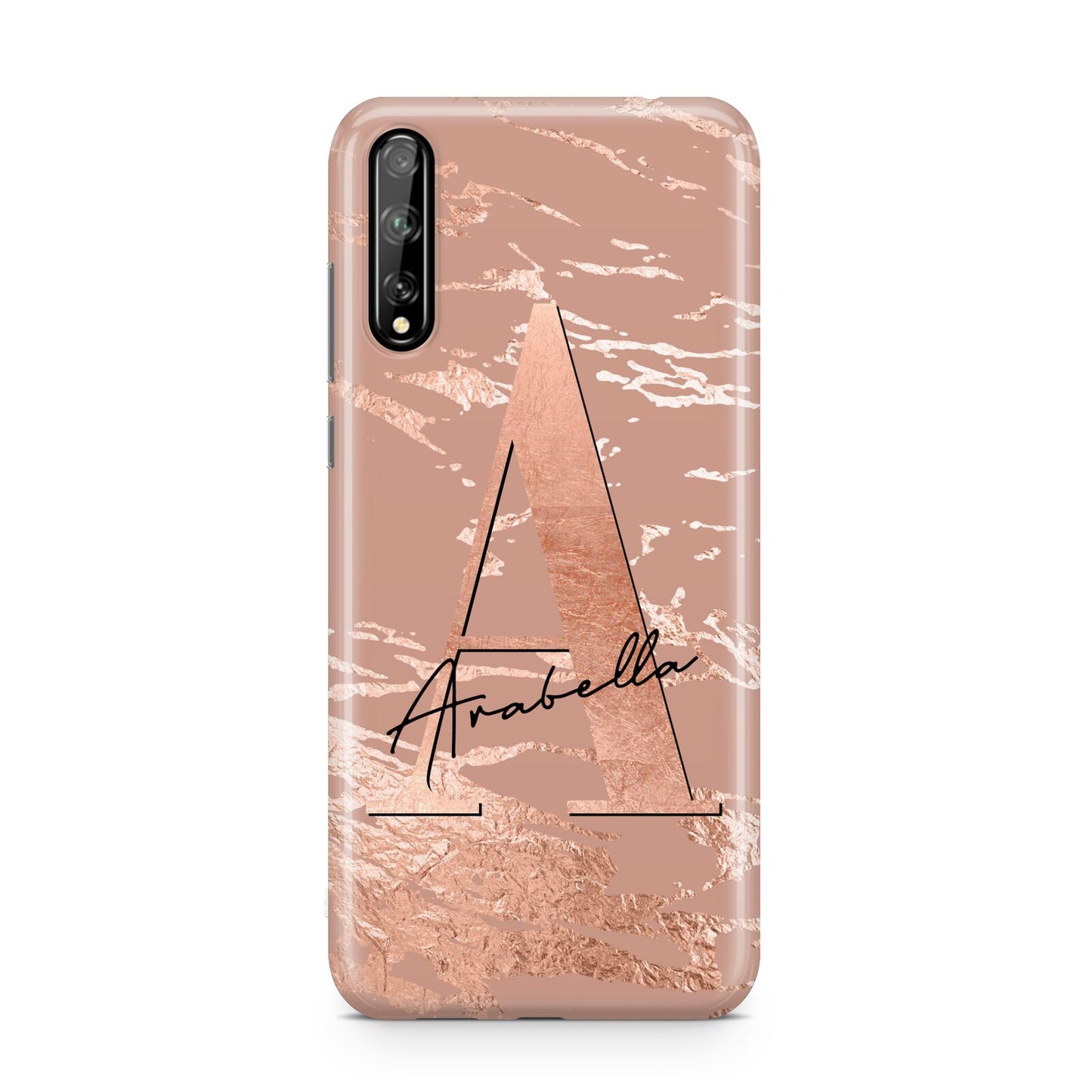 Personalised Copper Taupe Marble Huawei Enjoy 10s Phone Case