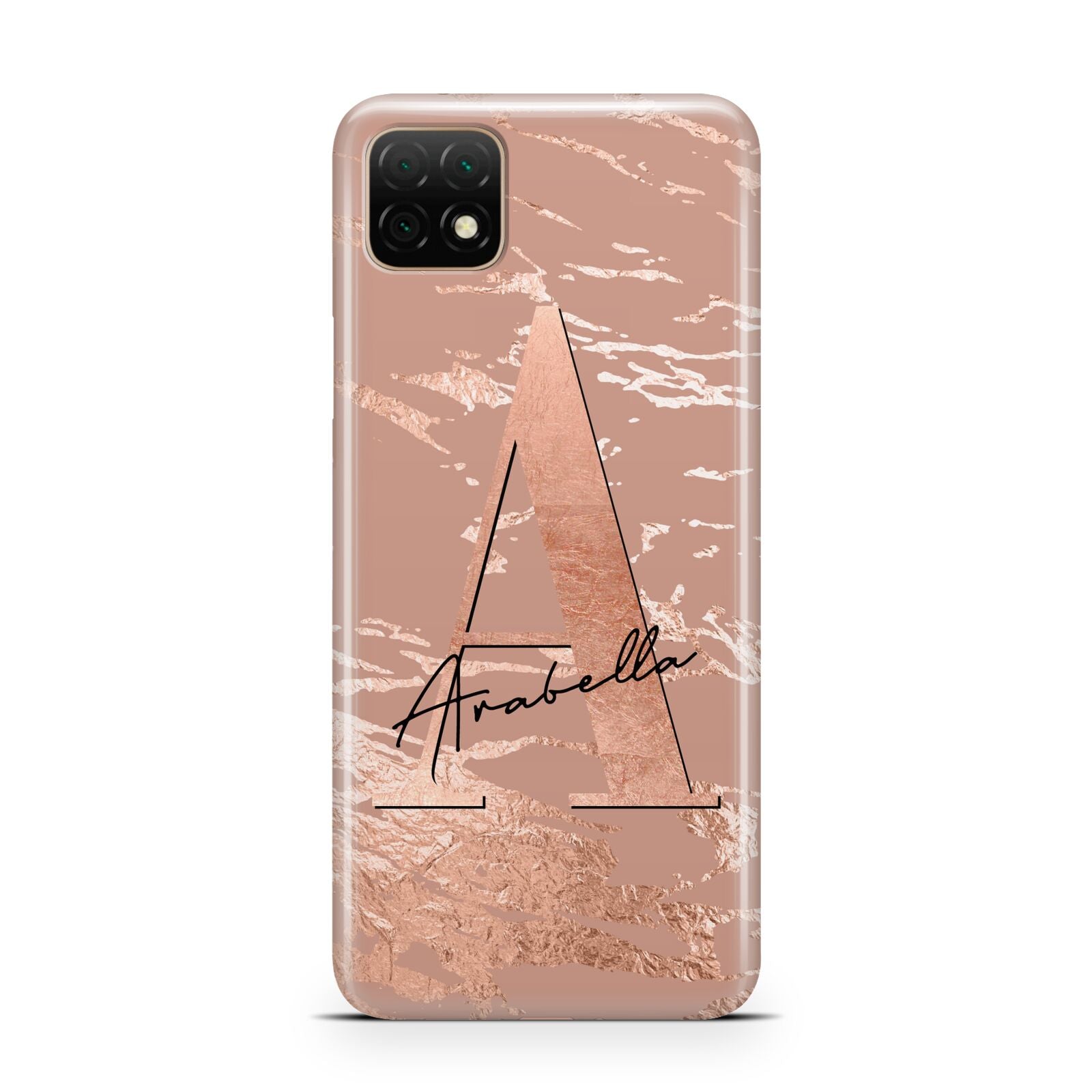 Personalised Copper Taupe Marble Huawei Enjoy 20 Phone Case