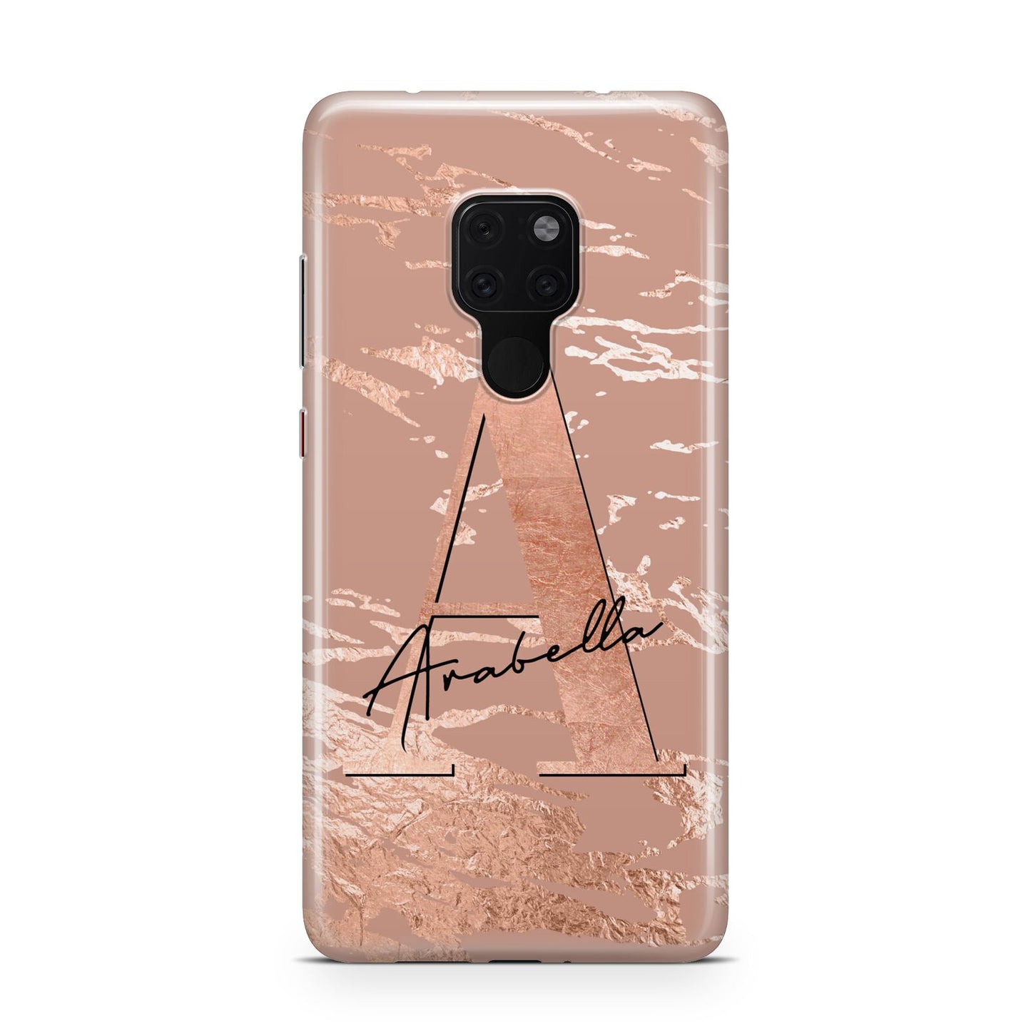 Personalised Copper Taupe Marble Huawei Mate 20 Phone Case