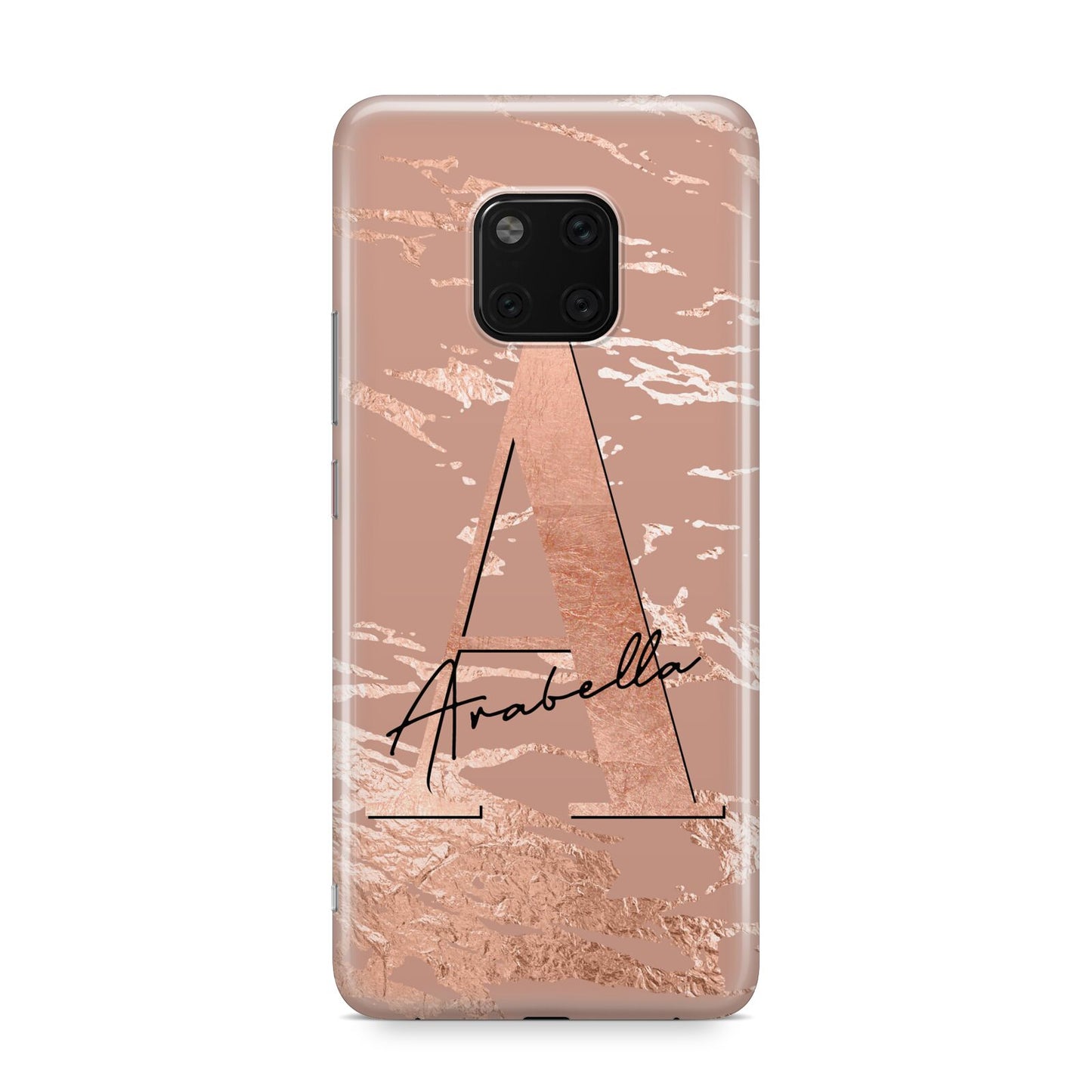 Personalised Copper Taupe Marble Huawei Mate 20 Pro Phone Case