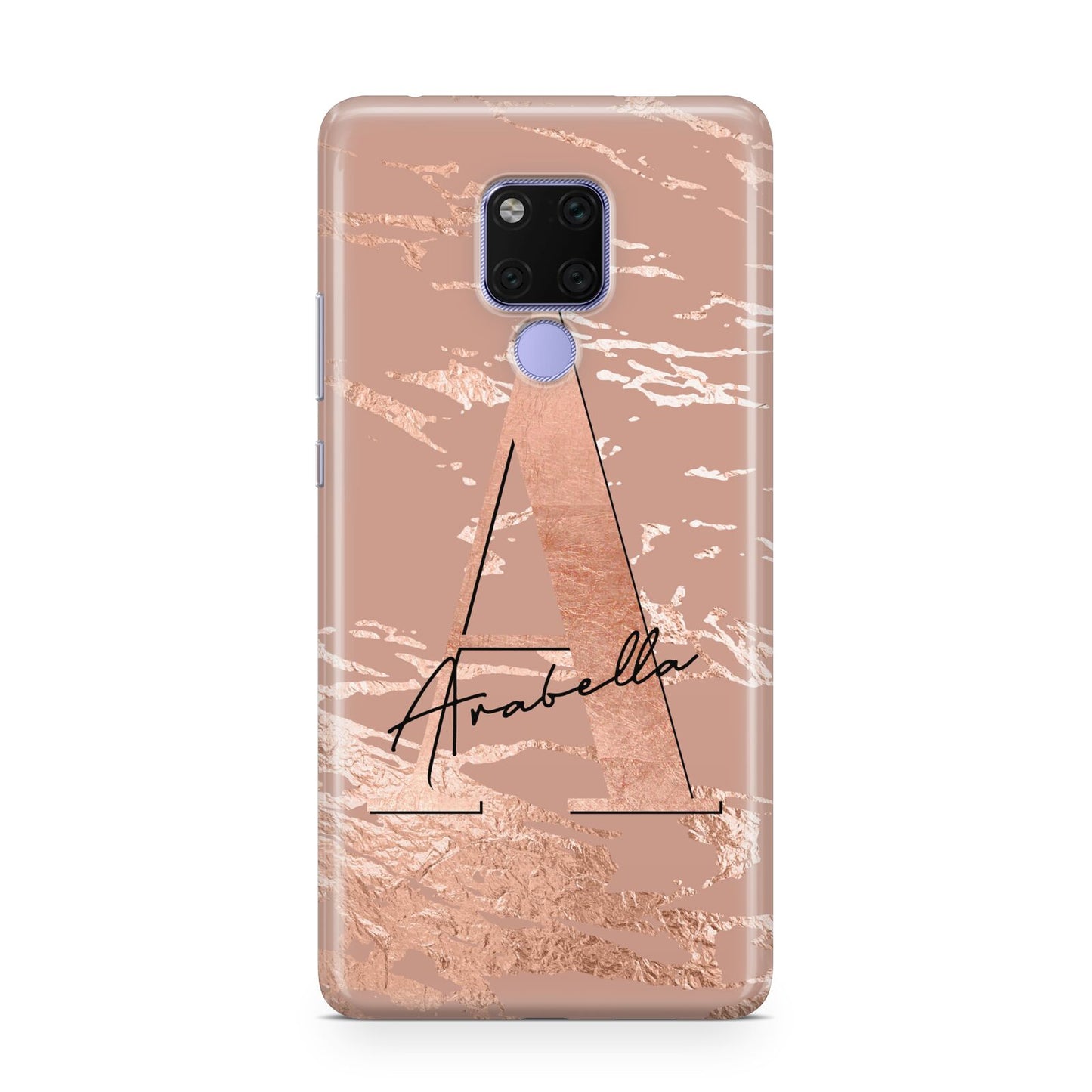 Personalised Copper Taupe Marble Huawei Mate 20X Phone Case