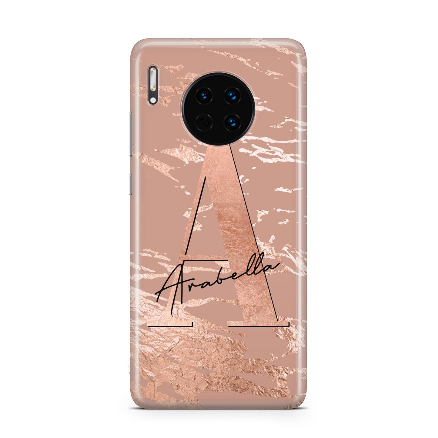 Personalised Copper Taupe Marble Huawei Mate 30