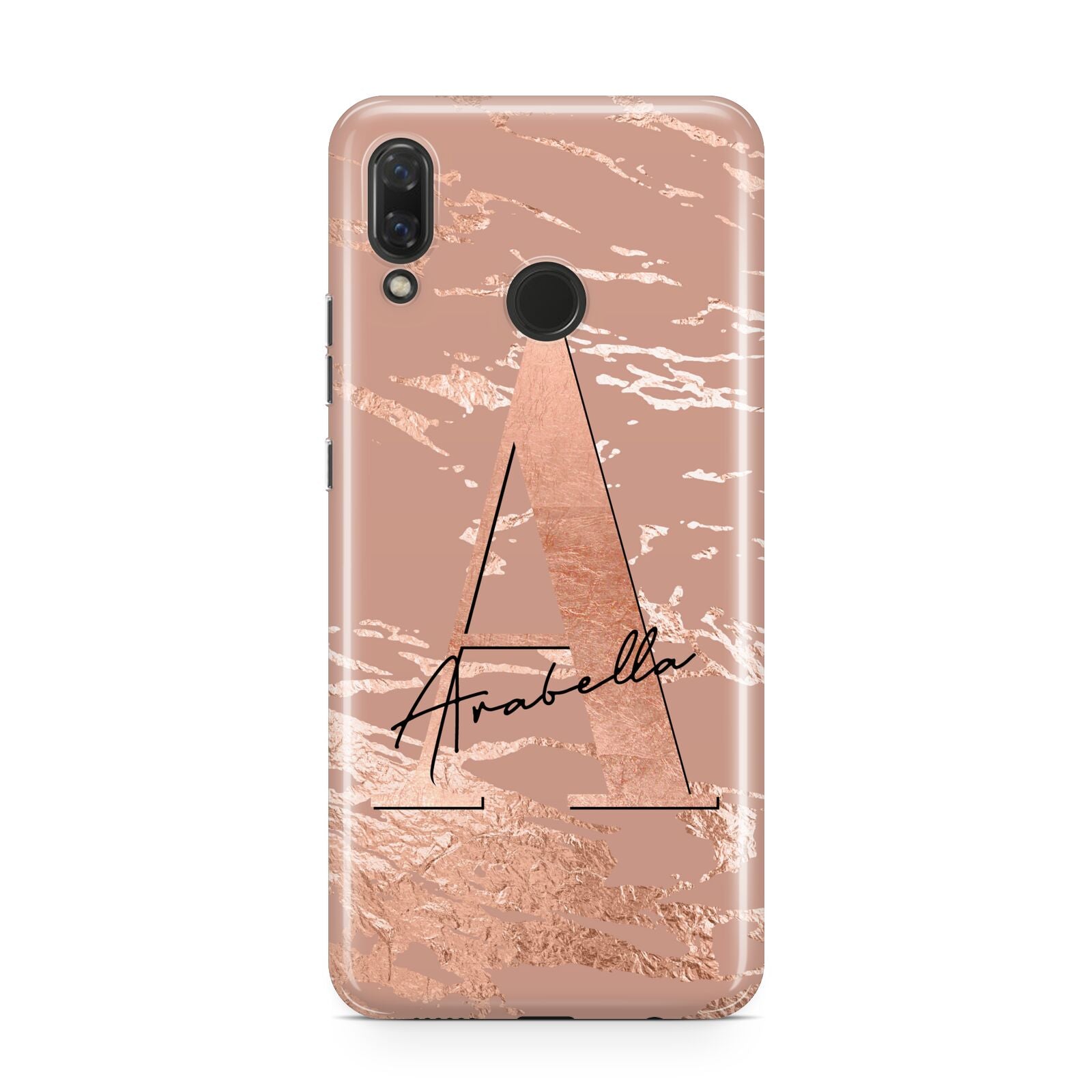 Personalised Copper Taupe Marble Huawei Nova 3 Phone Case