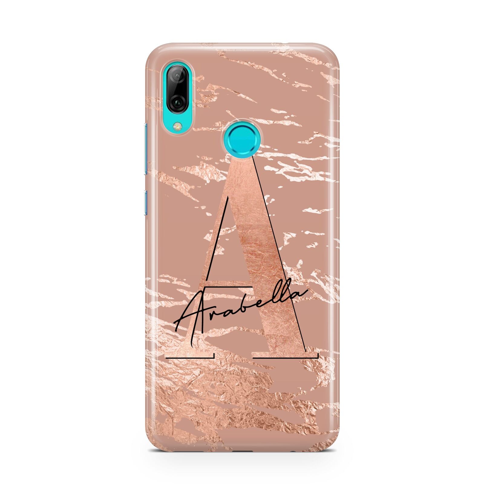 Personalised Copper Taupe Marble Huawei P Smart 2019 Case