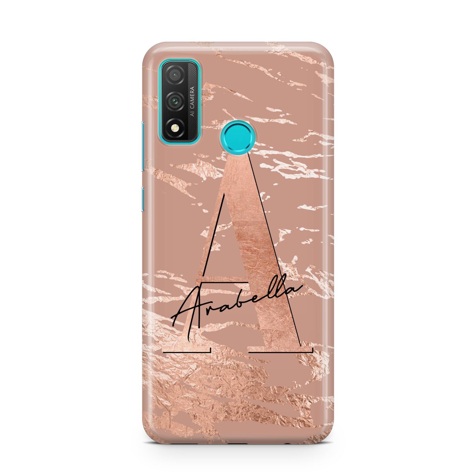 Personalised Copper Taupe Marble Huawei P Smart 2020