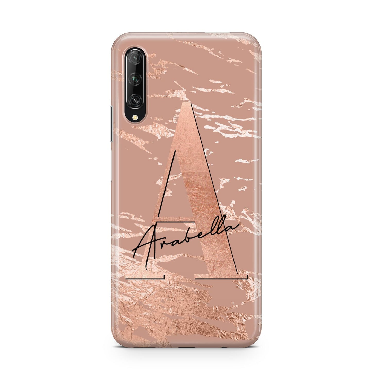 Personalised Copper Taupe Marble Huawei P Smart Pro 2019