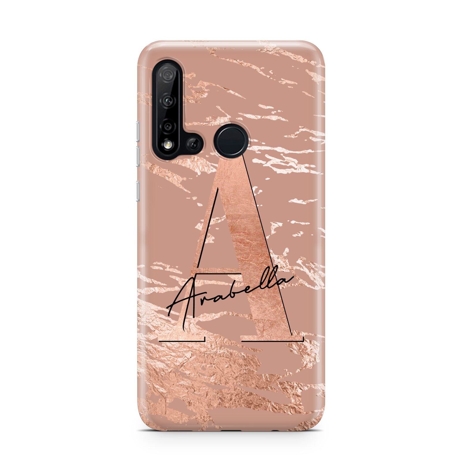 Personalised Copper Taupe Marble Huawei P20 Lite 5G Phone Case