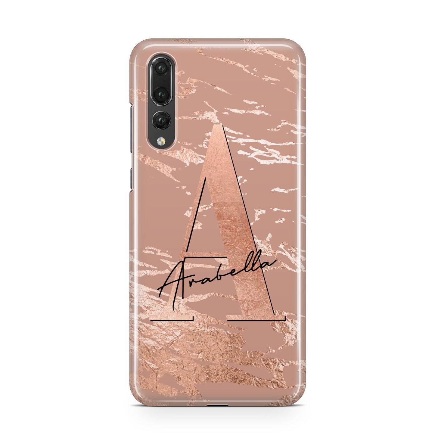 Personalised Copper Taupe Marble Huawei P20 Pro Phone Case