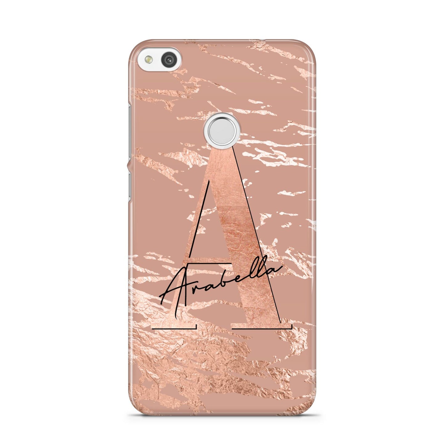 Personalised Copper Taupe Marble Huawei P8 Lite Case