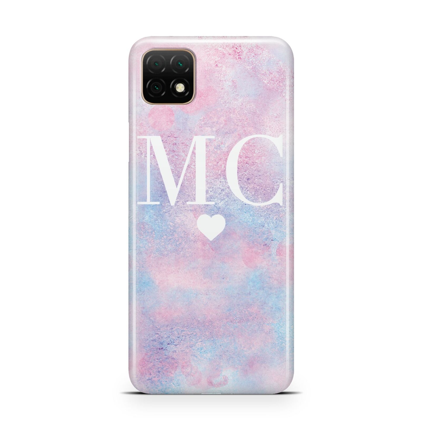 Personalised Cotton Candy Marble Initials Huawei Enjoy 20 Phone Case