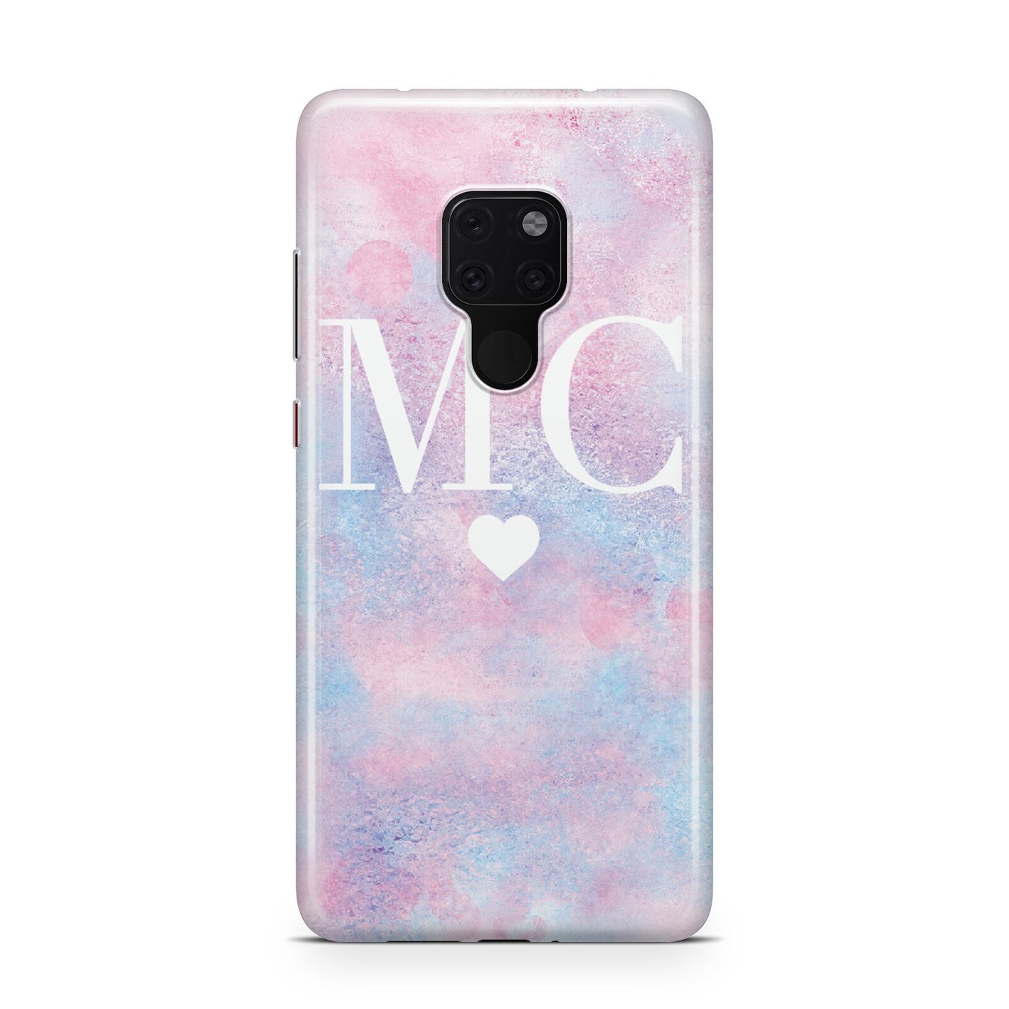 Personalised Cotton Candy Marble Initials Huawei Mate 20 Phone Case