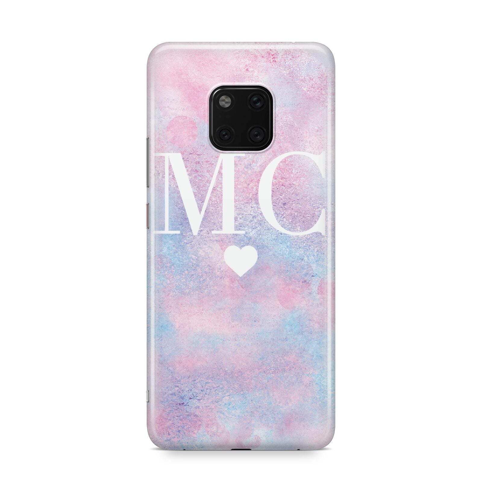 Personalised Cotton Candy Marble Initials Huawei Mate 20 Pro Phone Case