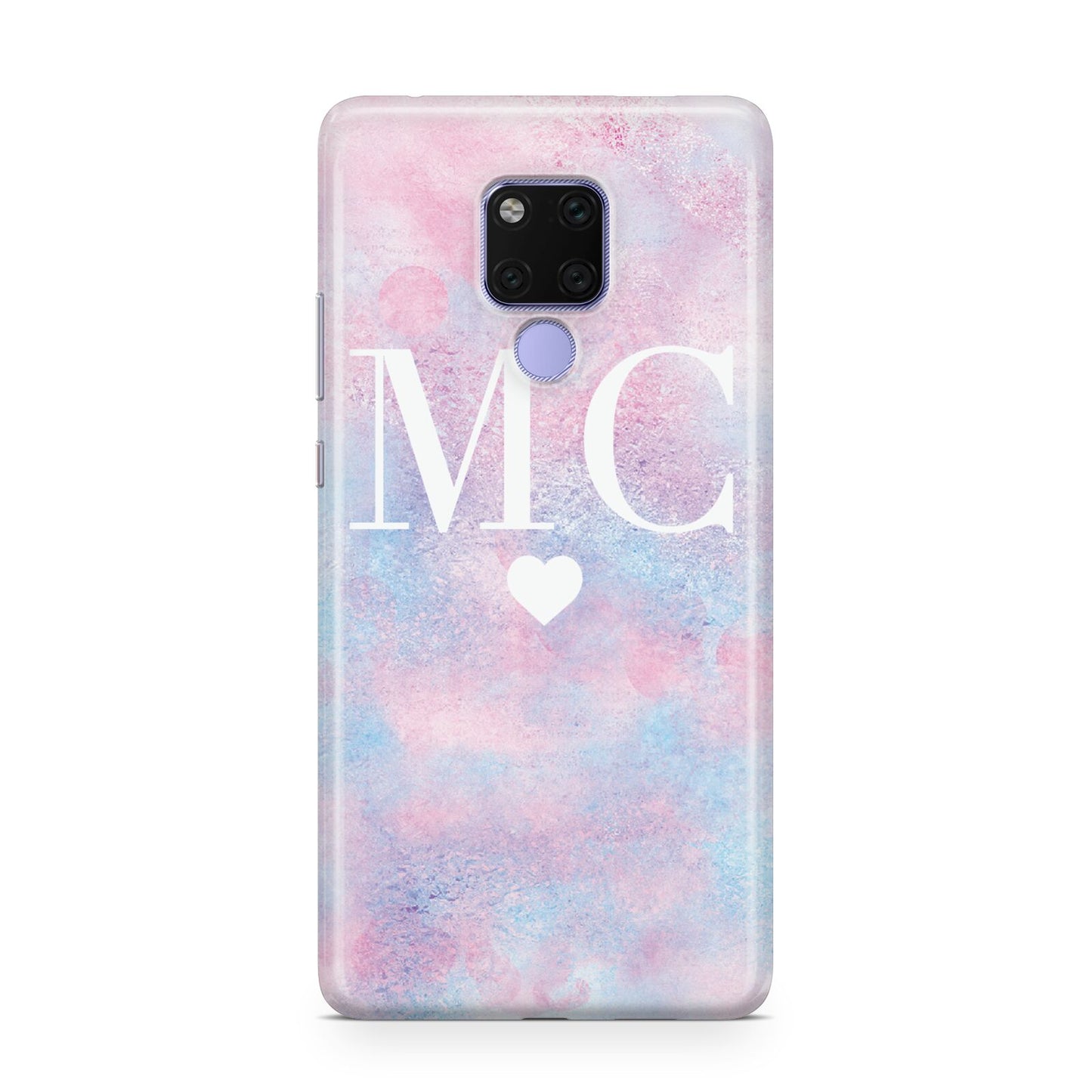 Personalised Cotton Candy Marble Initials Huawei Mate 20X Phone Case