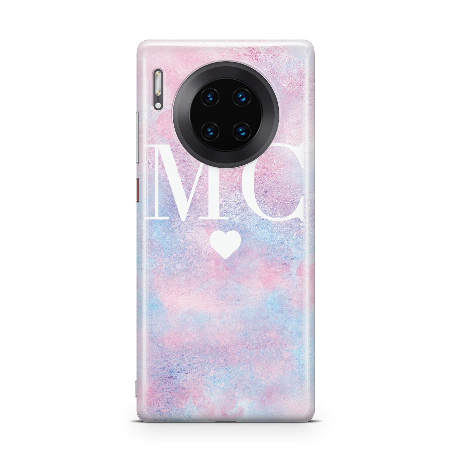 Personalised Cotton Candy Marble Initials Huawei Mate 30 Pro Phone Case