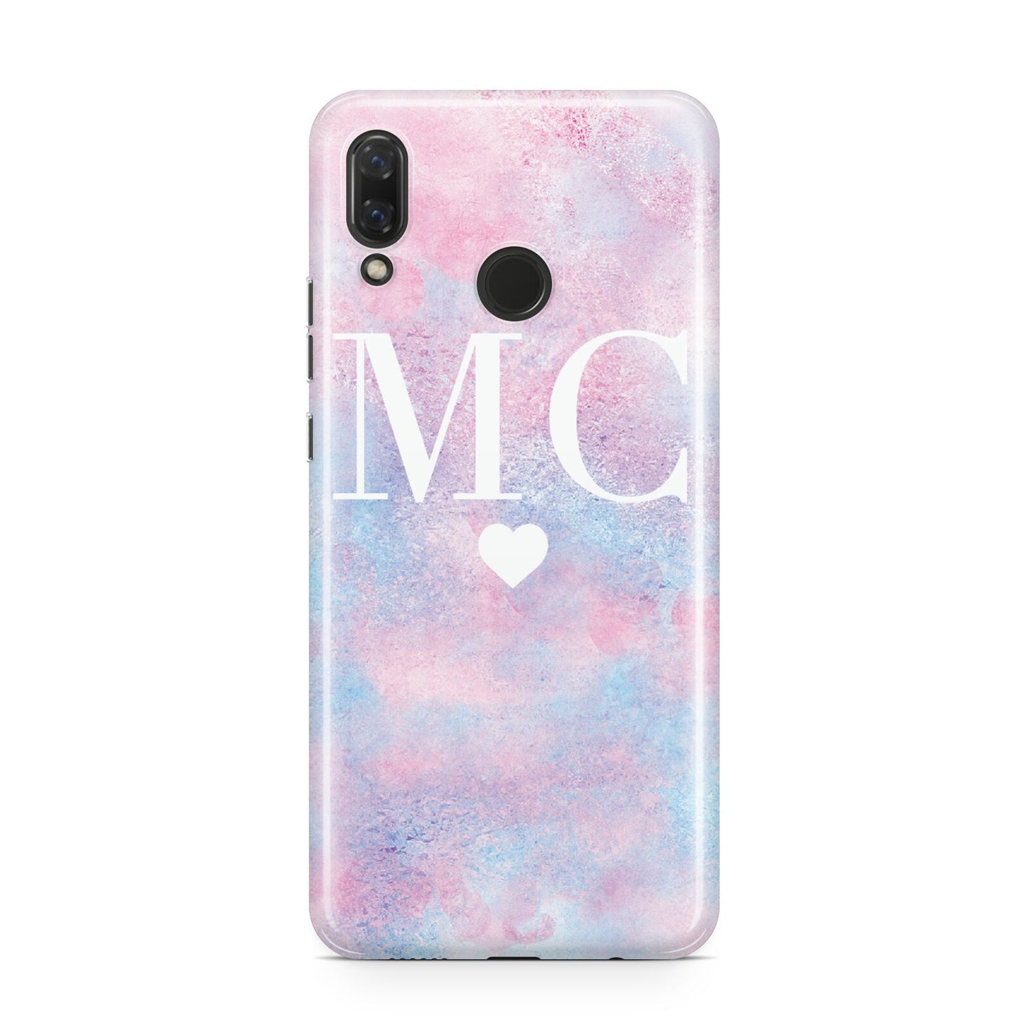 Personalised Cotton Candy Marble Initials Huawei Nova 3 Phone Case