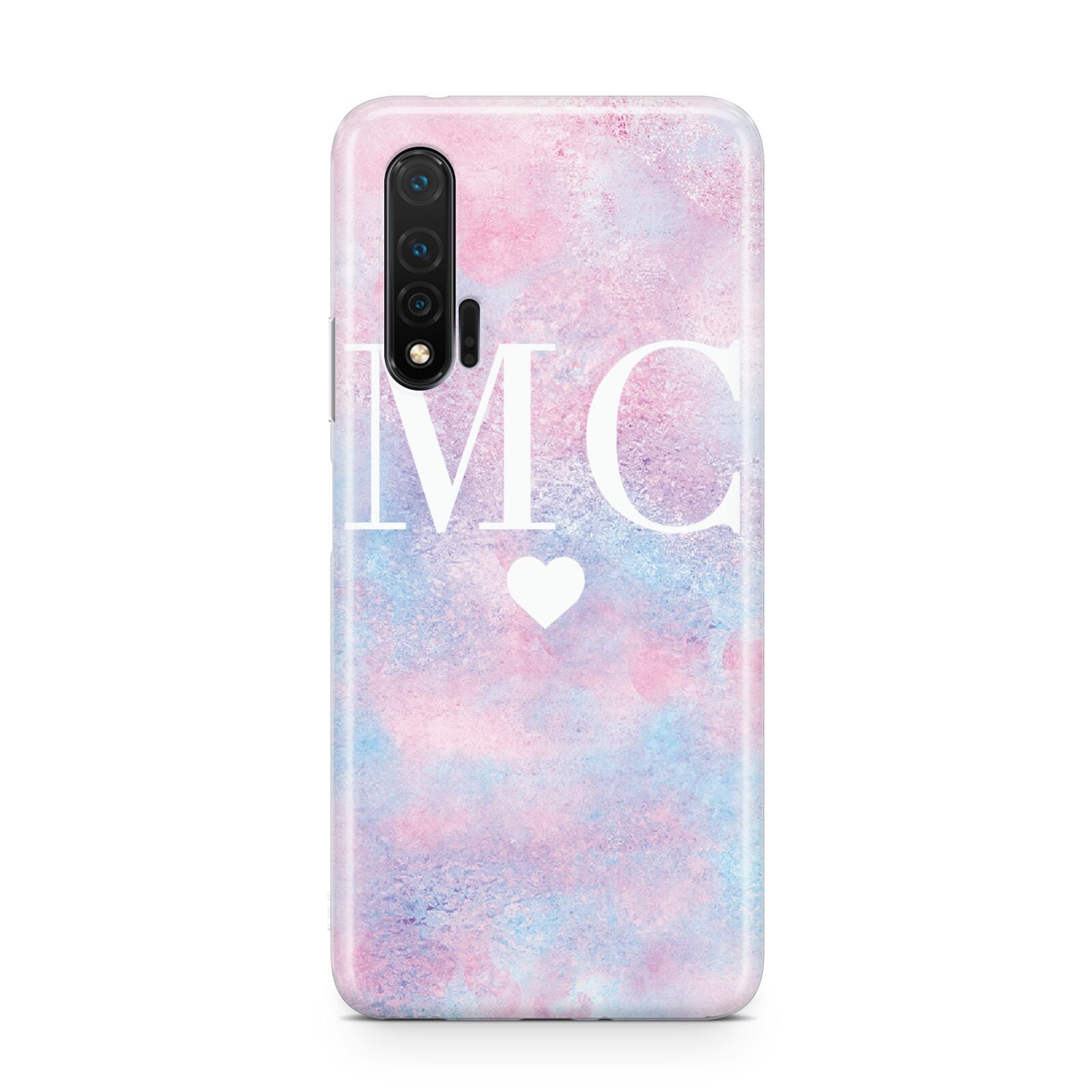 Personalised Cotton Candy Marble Initials Huawei Nova 6 Phone Case