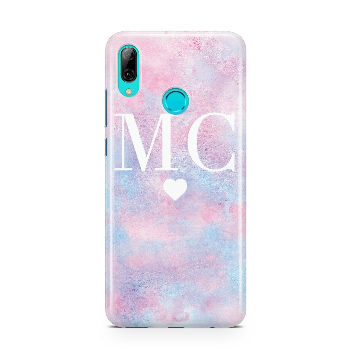 Personalised Cotton Candy Marble Initials Huawei P Smart 2019 Case