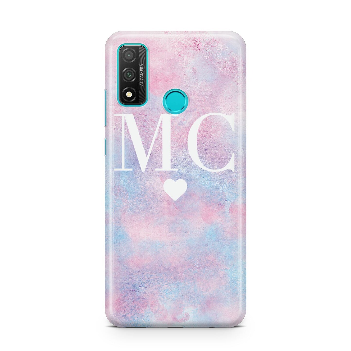 Personalised Cotton Candy Marble Initials Huawei P Smart 2020