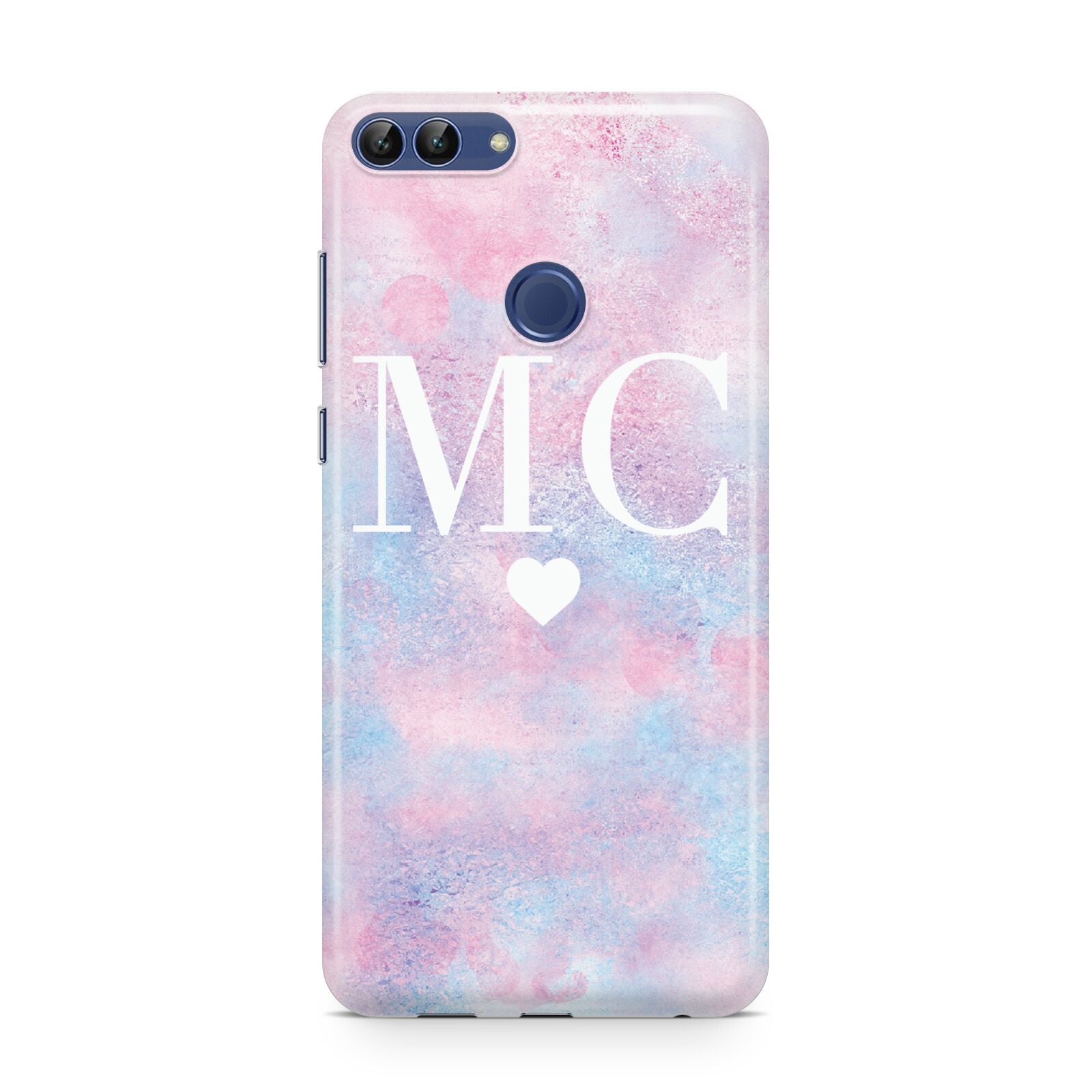 Personalised Cotton Candy Marble Initials Huawei P Smart Case