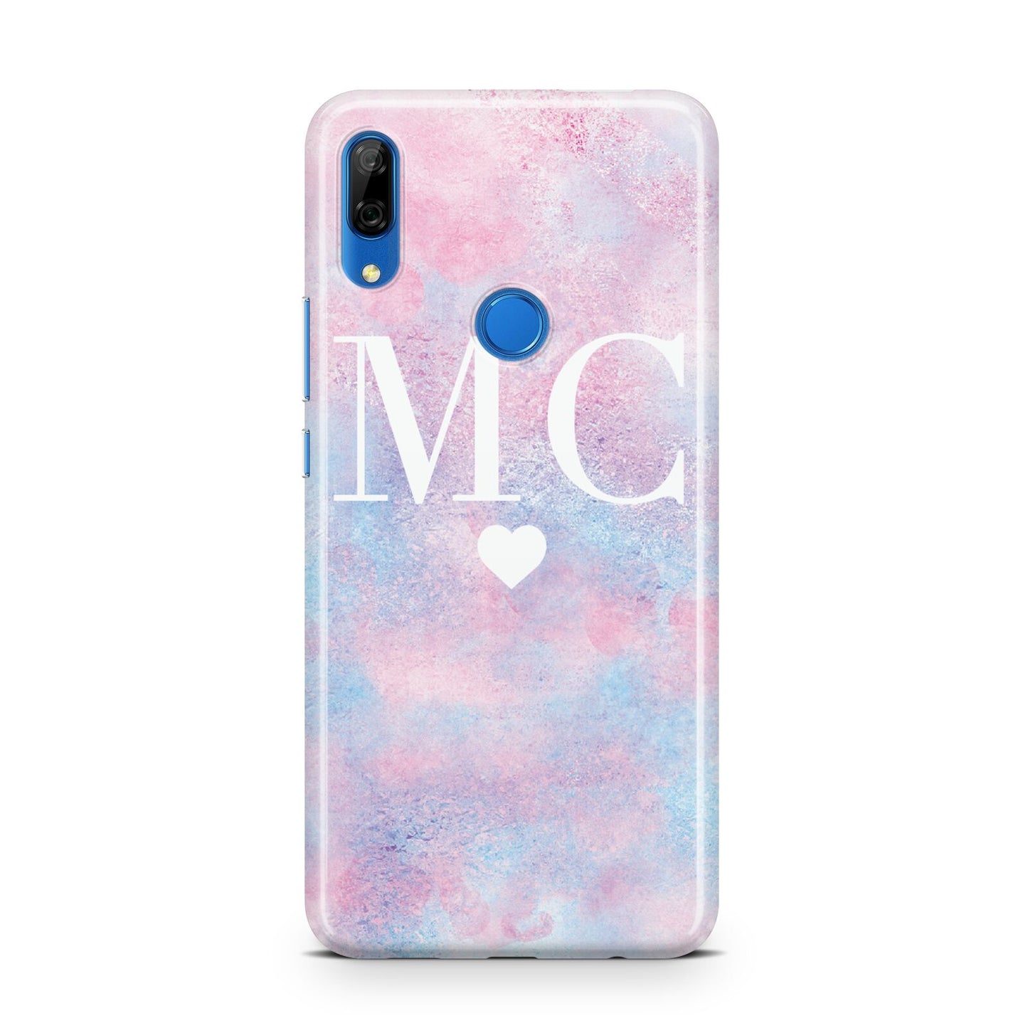 Personalised Cotton Candy Marble Initials Huawei P Smart Z