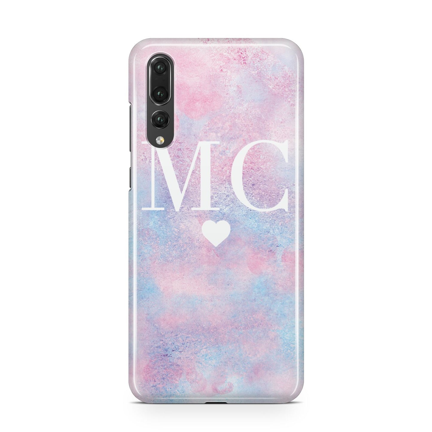 Personalised Cotton Candy Marble Initials Huawei P20 Pro Phone Case