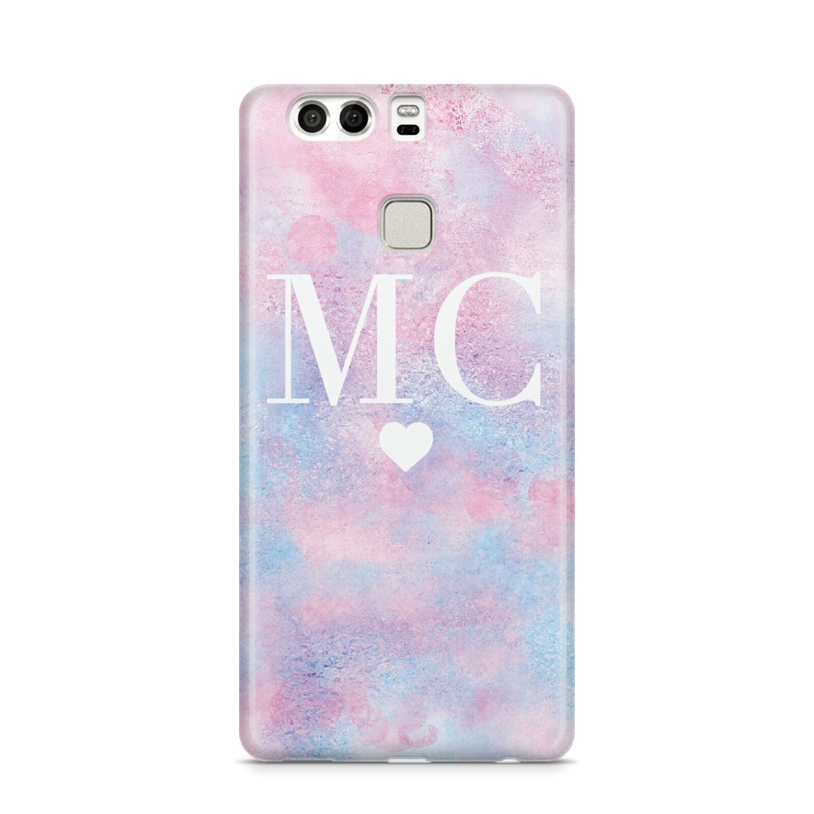 Personalised Cotton Candy Marble Initials Huawei P9 Case