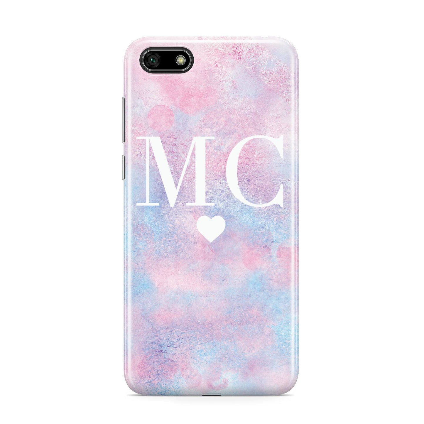 Personalised Cotton Candy Marble Initials Huawei Y5 Prime 2018 Phone Case