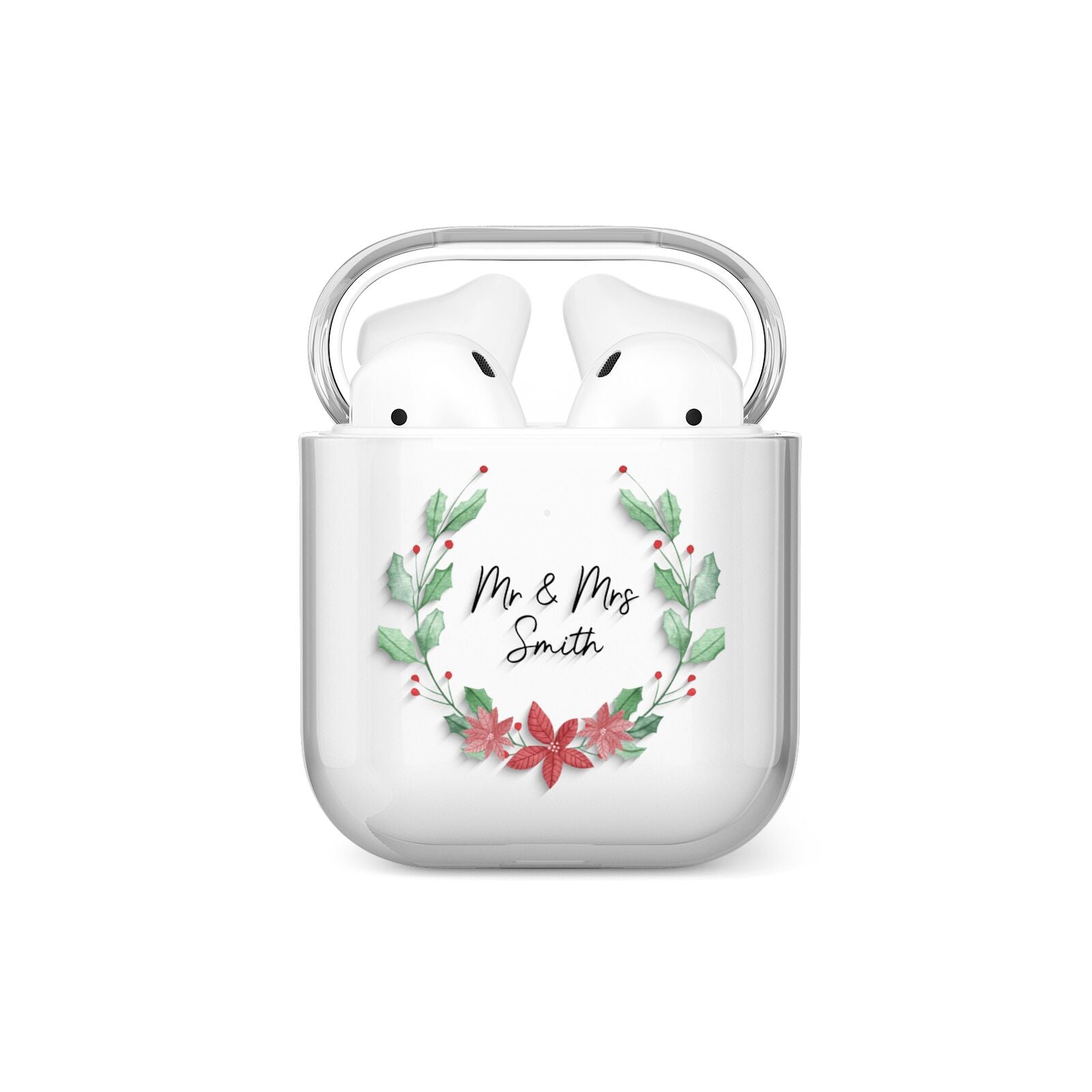 Personalised Couples Wreath AirPods Case