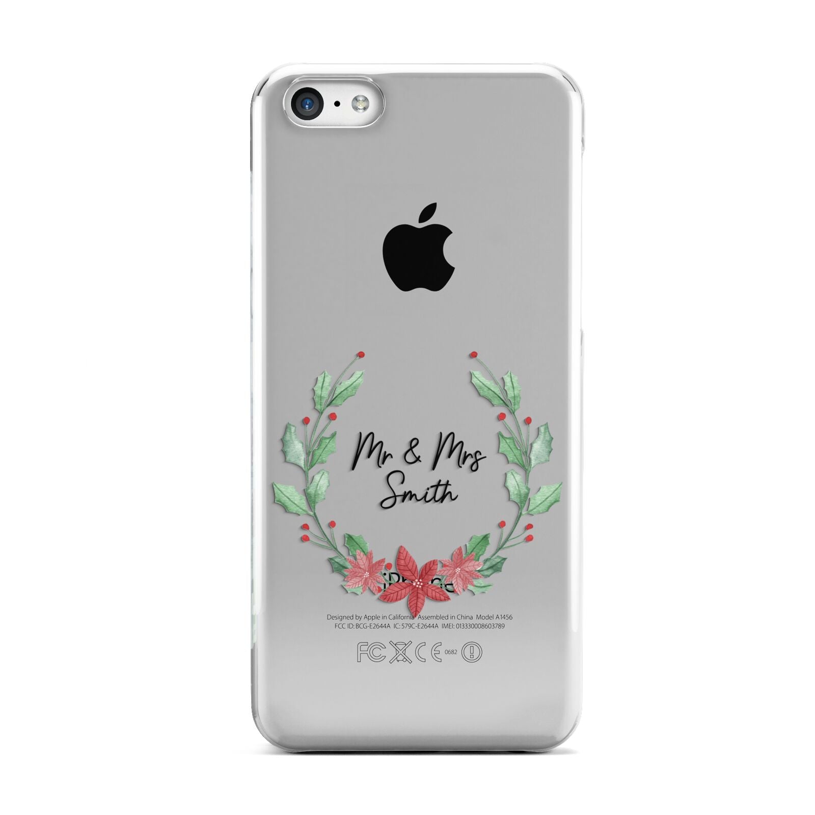 Personalised Couples Wreath Apple iPhone 5c Case