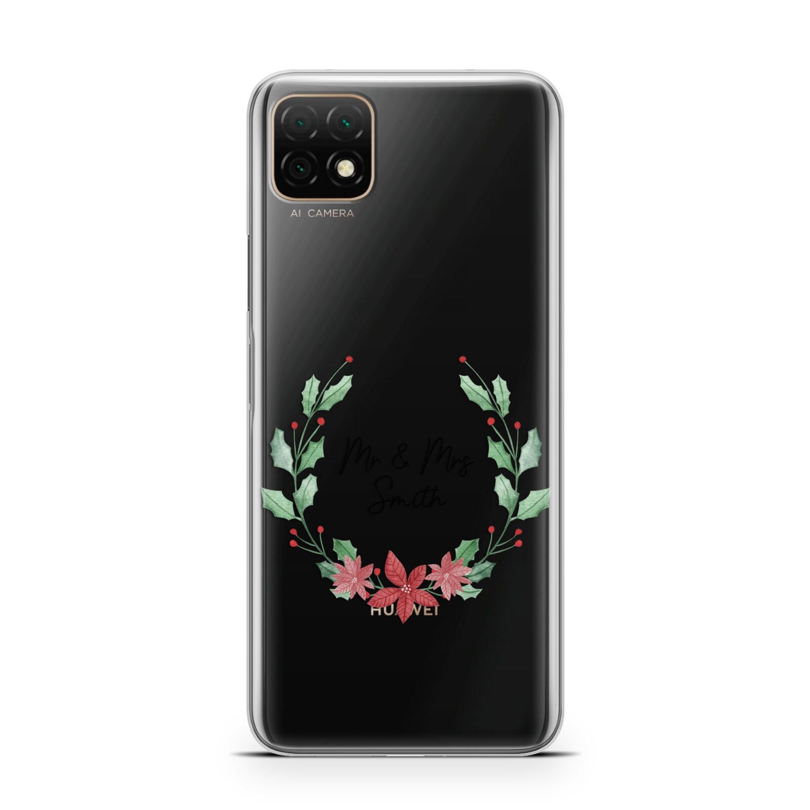 Personalised Couples Wreath Huawei Enjoy 20 Phone Case