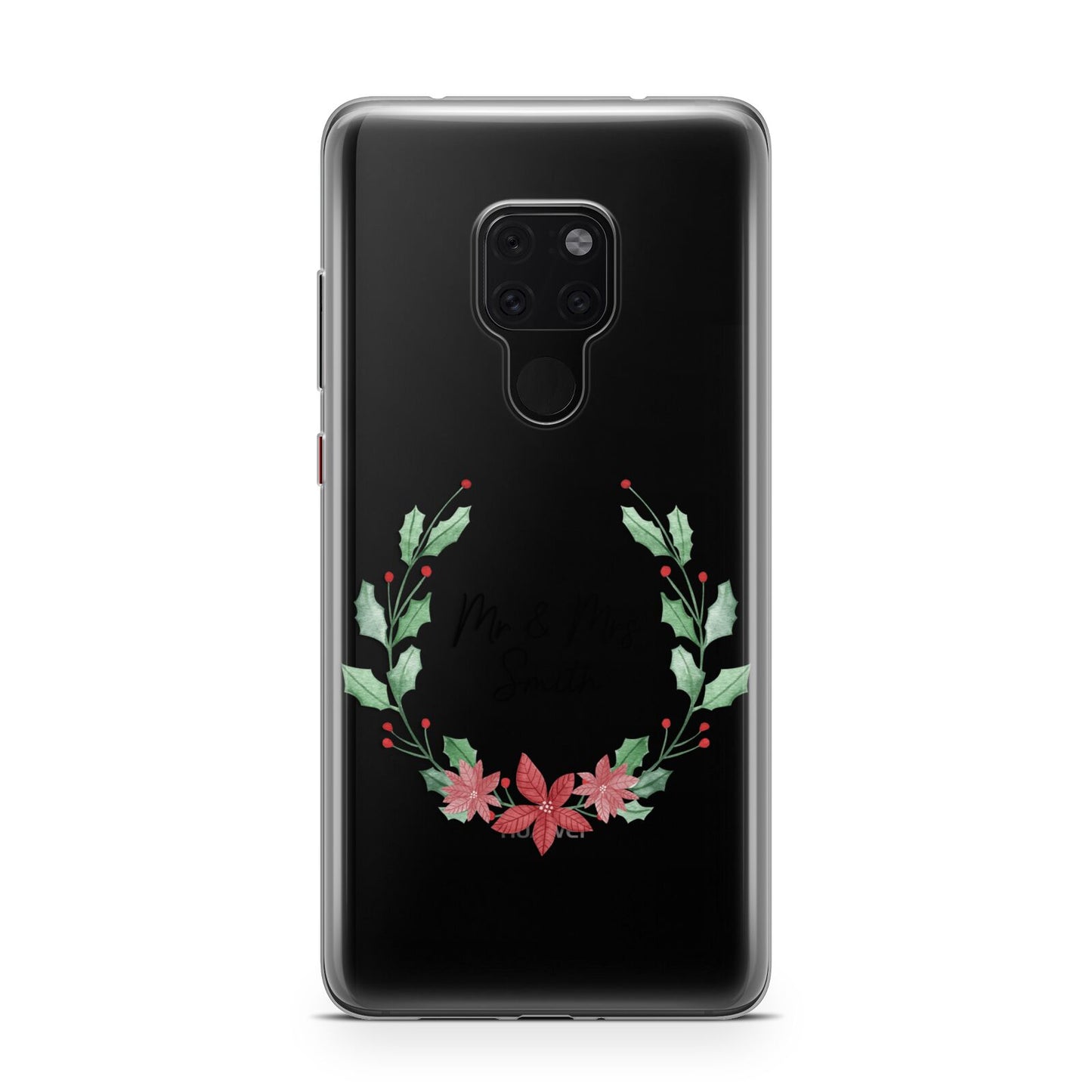 Personalised Couples Wreath Huawei Mate 20 Phone Case