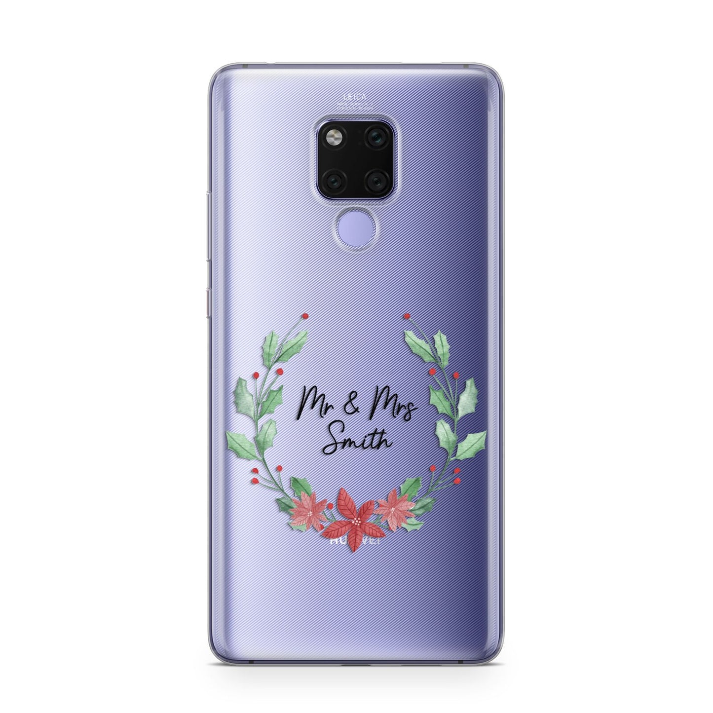 Personalised Couples Wreath Huawei Mate 20X Phone Case