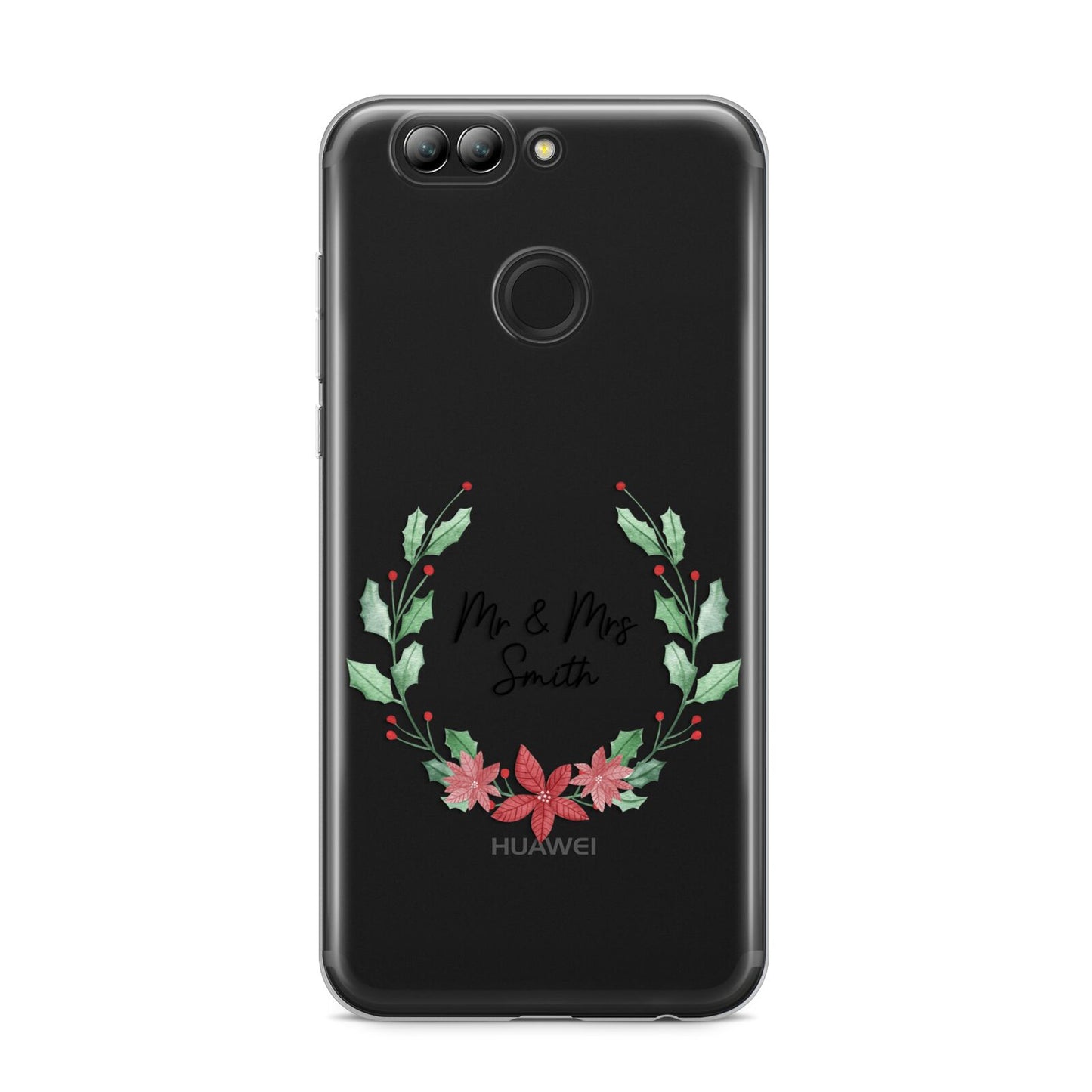 Personalised Couples Wreath Huawei Nova 2s Phone Case