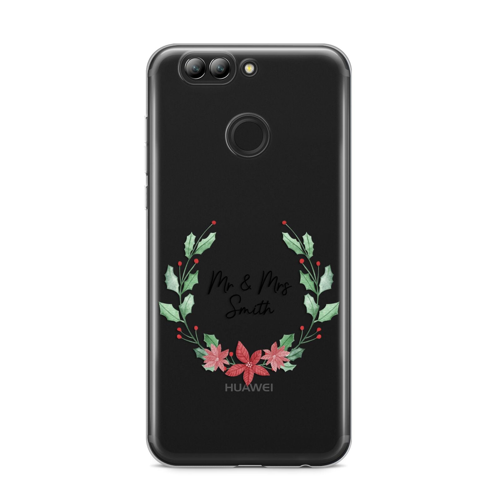 Personalised Couples Wreath Huawei Nova 2s Phone Case