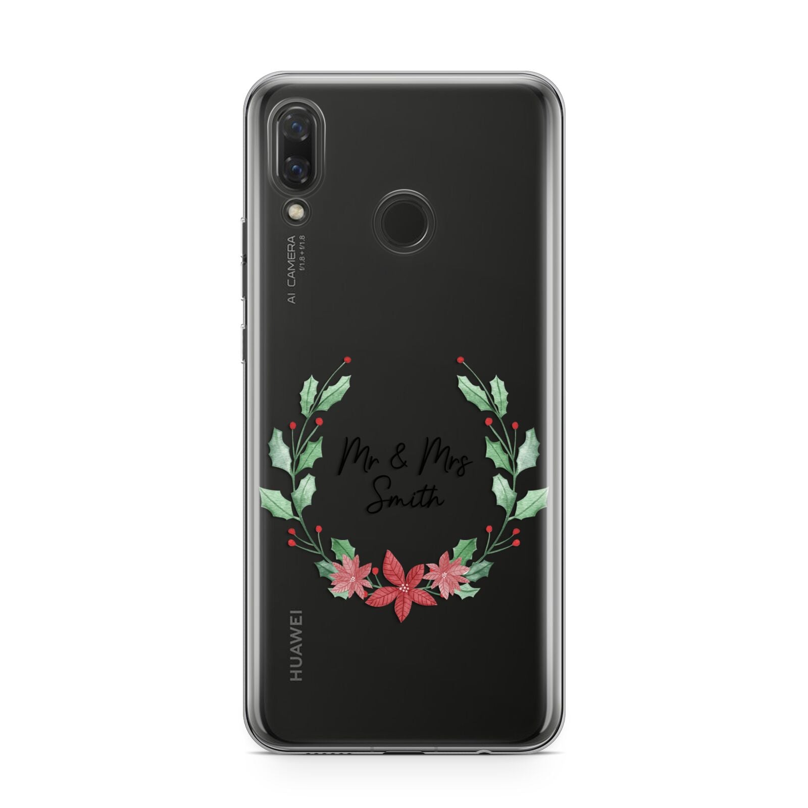 Personalised Couples Wreath Huawei Nova 3 Phone Case