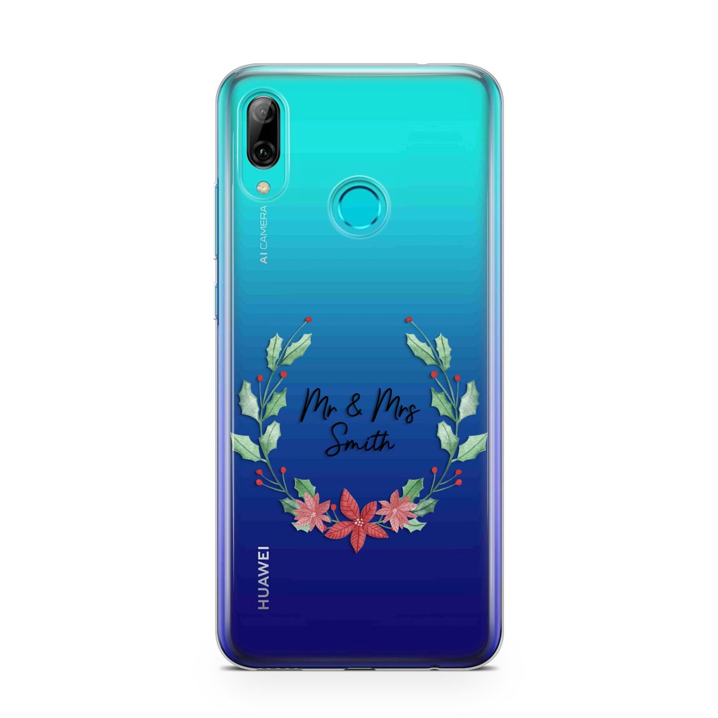 Personalised Couples Wreath Huawei P Smart 2019 Case