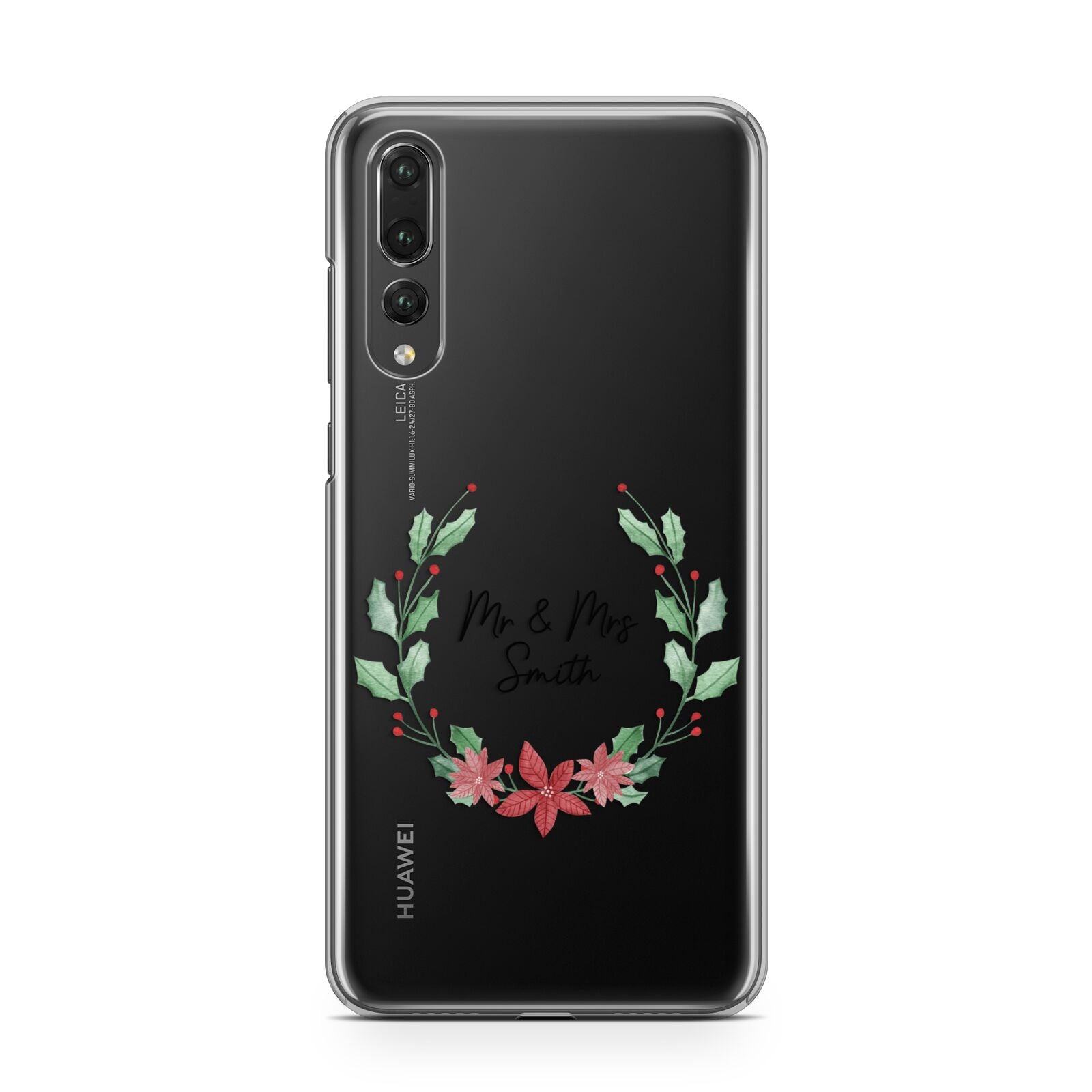 Personalised Couples Wreath Huawei P20 Pro Phone Case