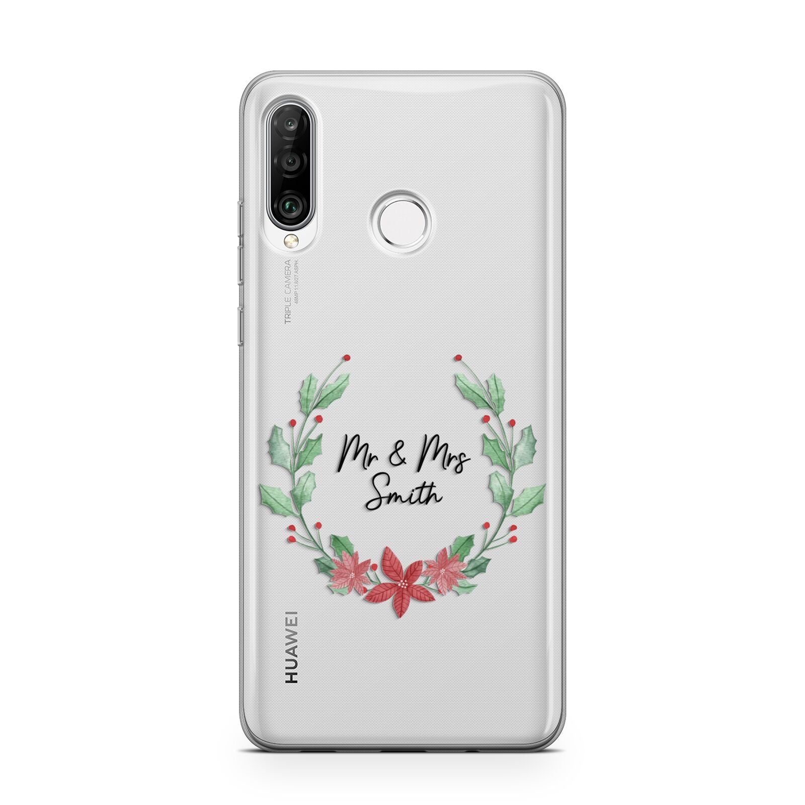 Personalised Couples Wreath Huawei P30 Lite Phone Case