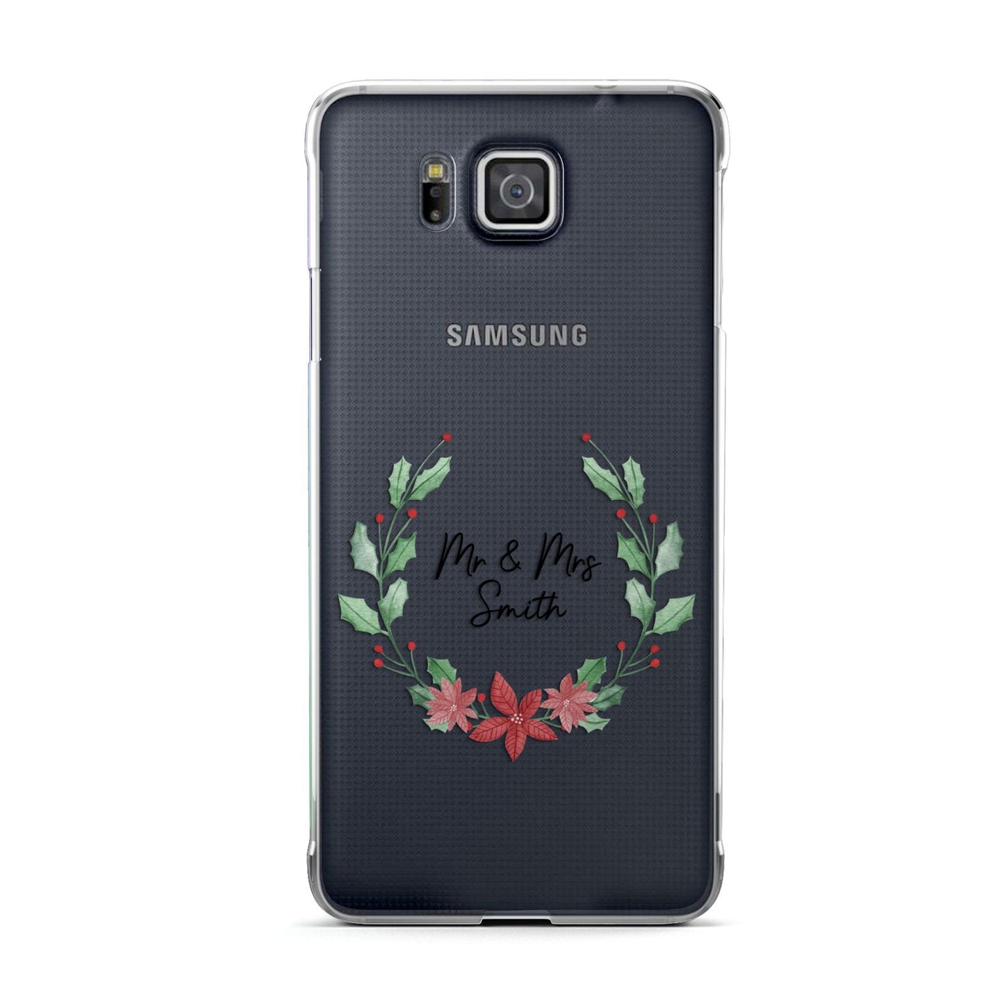 Personalised Couples Wreath Samsung Galaxy Alpha Case