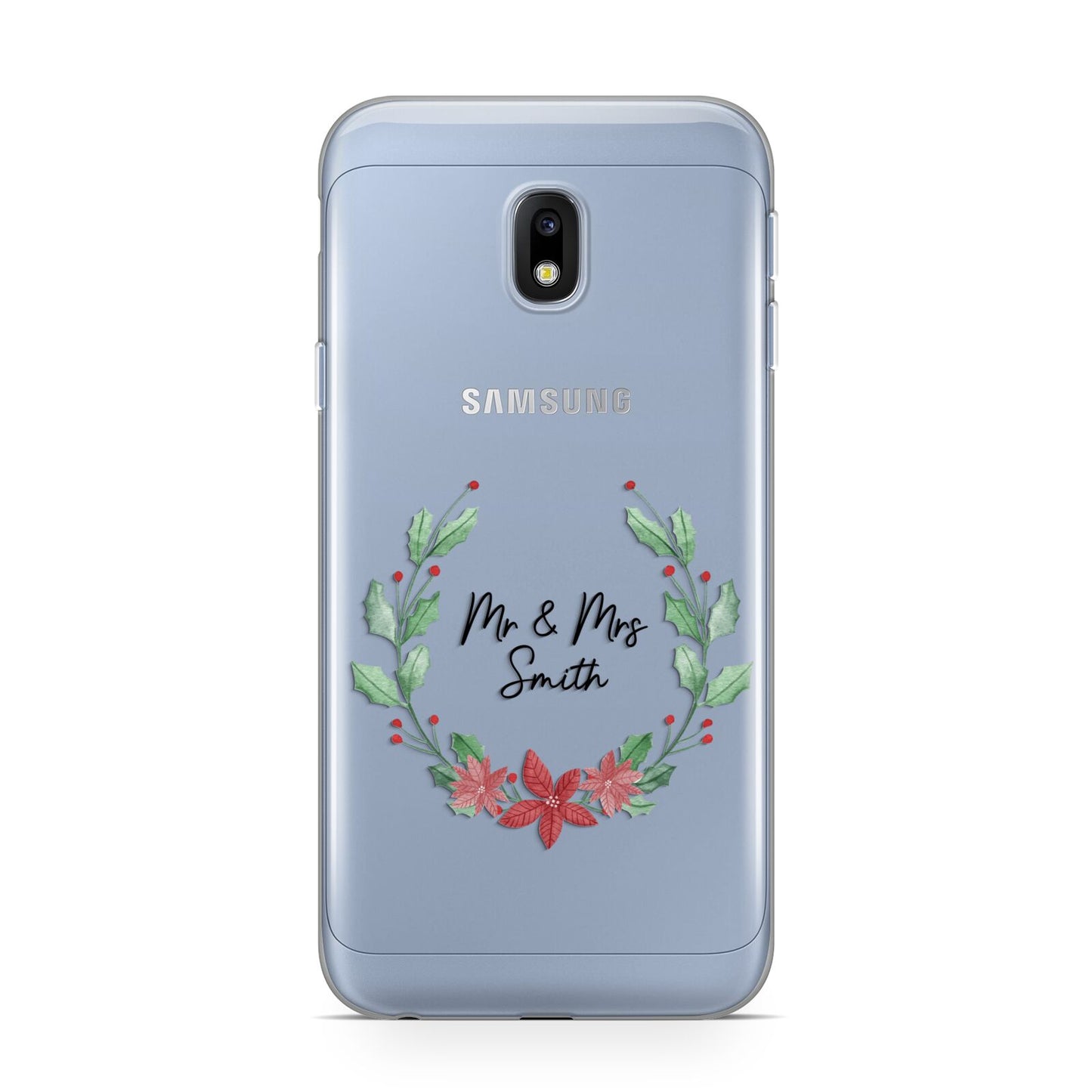 Personalised Couples Wreath Samsung Galaxy J3 2017 Case