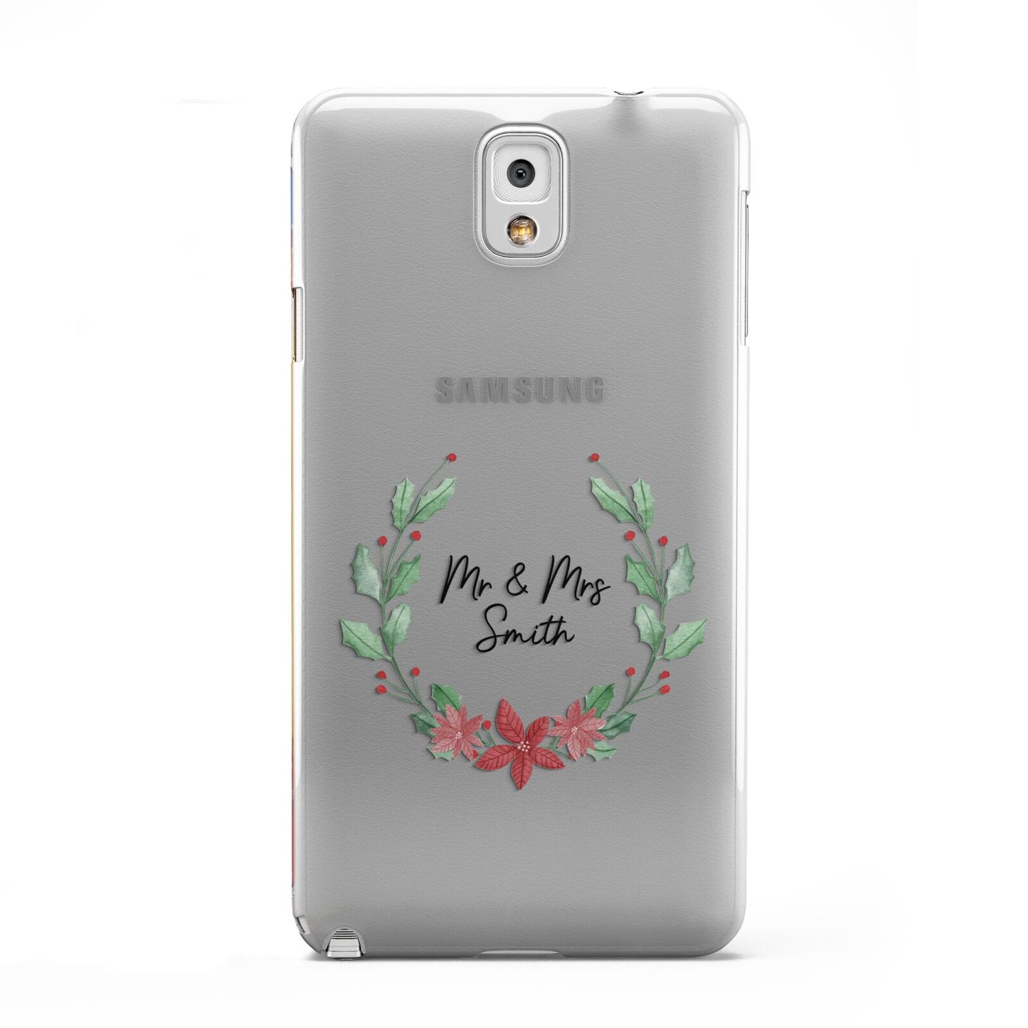 Personalised Couples Wreath Samsung Galaxy Note 3 Case