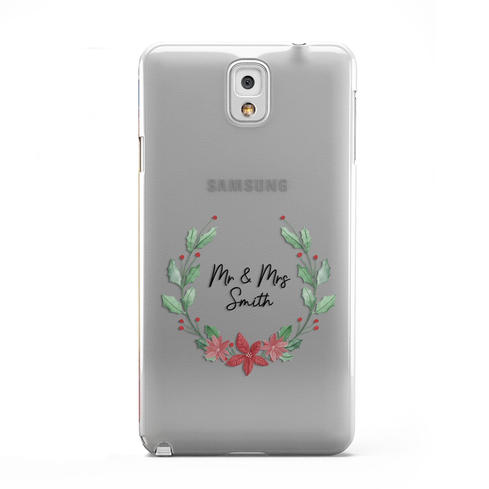 Personalised Couples Wreath Samsung Galaxy Note 3 Case